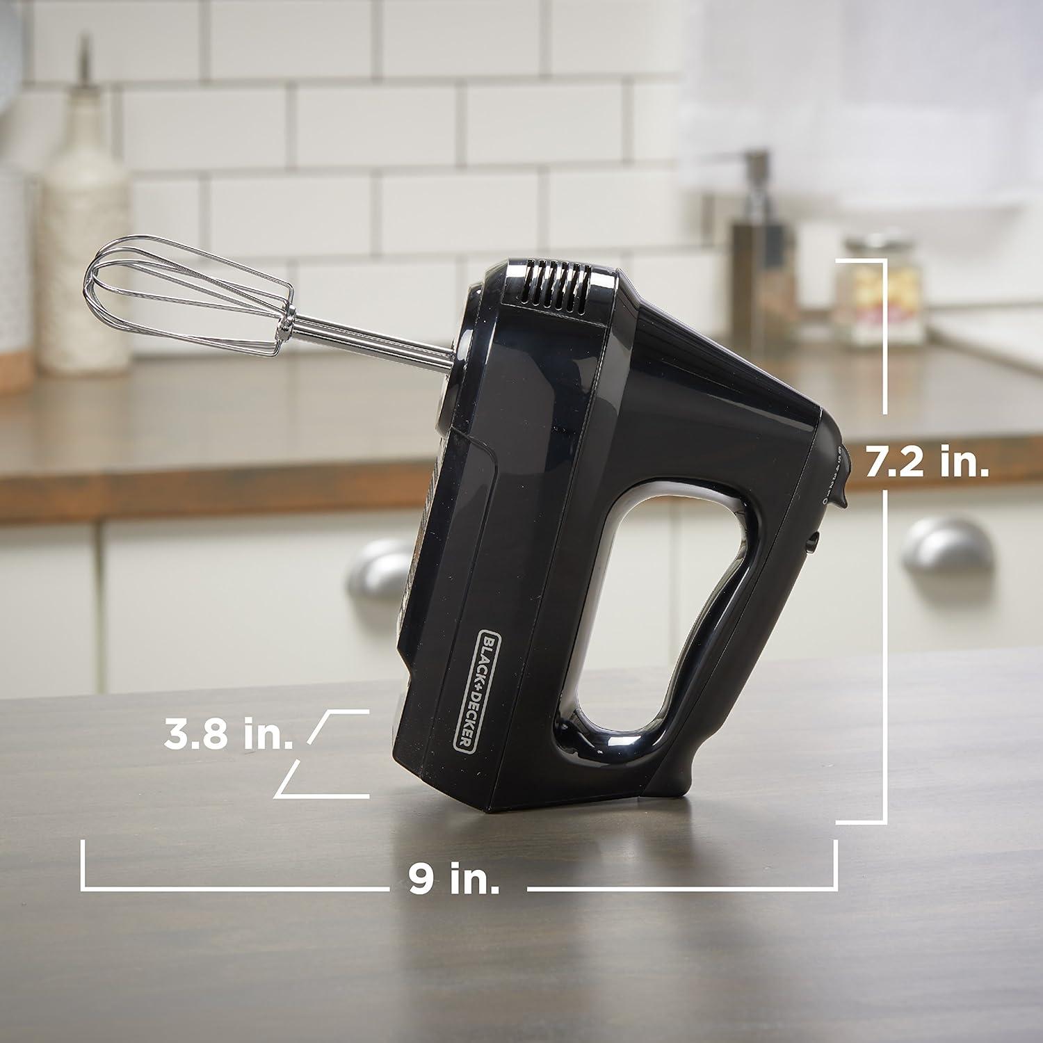 image6Speed Easy Storage Hand Mixer with 5 Attachments amp Storage Case BlackBasic Pack of 2
