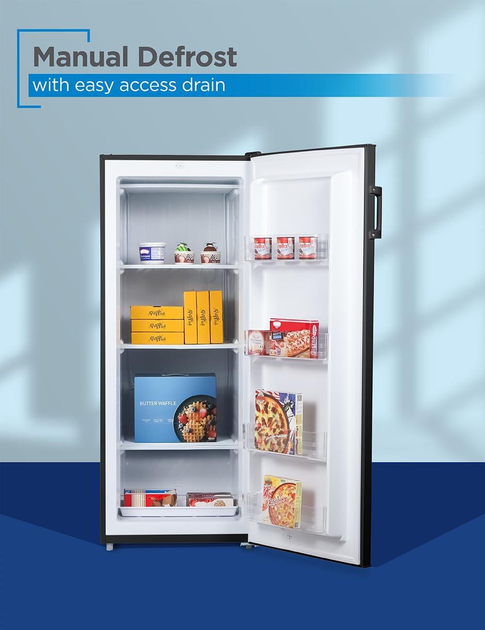 imageBLACKDECKER 14 Cu Ft Convertible Freezer Refrigerator Upright Freezer with Glass Shelves ENERGY STAR rated Frost Free BUC1400XB BlackBlack