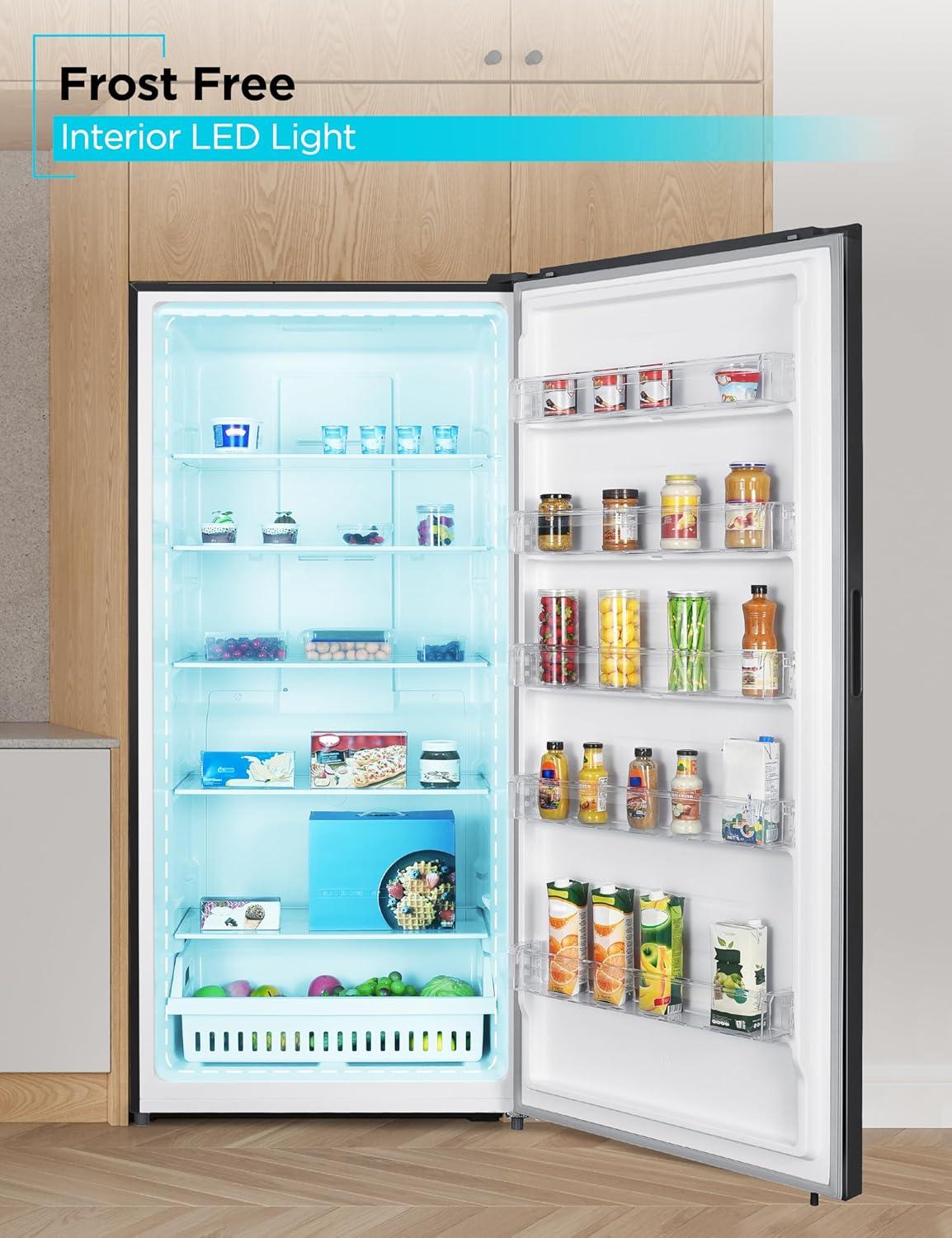 imageBLACKDECKER 14 Cu Ft Convertible Freezer Refrigerator Upright Freezer with Glass Shelves ENERGY STAR rated Frost Free BUC1400XB BlackBlack