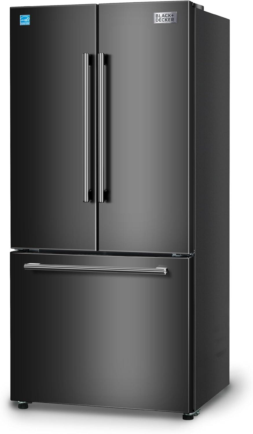 imageBLACKDECKER 14 Cu Ft Convertible Freezer Refrigerator Upright Freezer with Glass Shelves ENERGY STAR rated Frost Free BUC1400XB BlackBlack