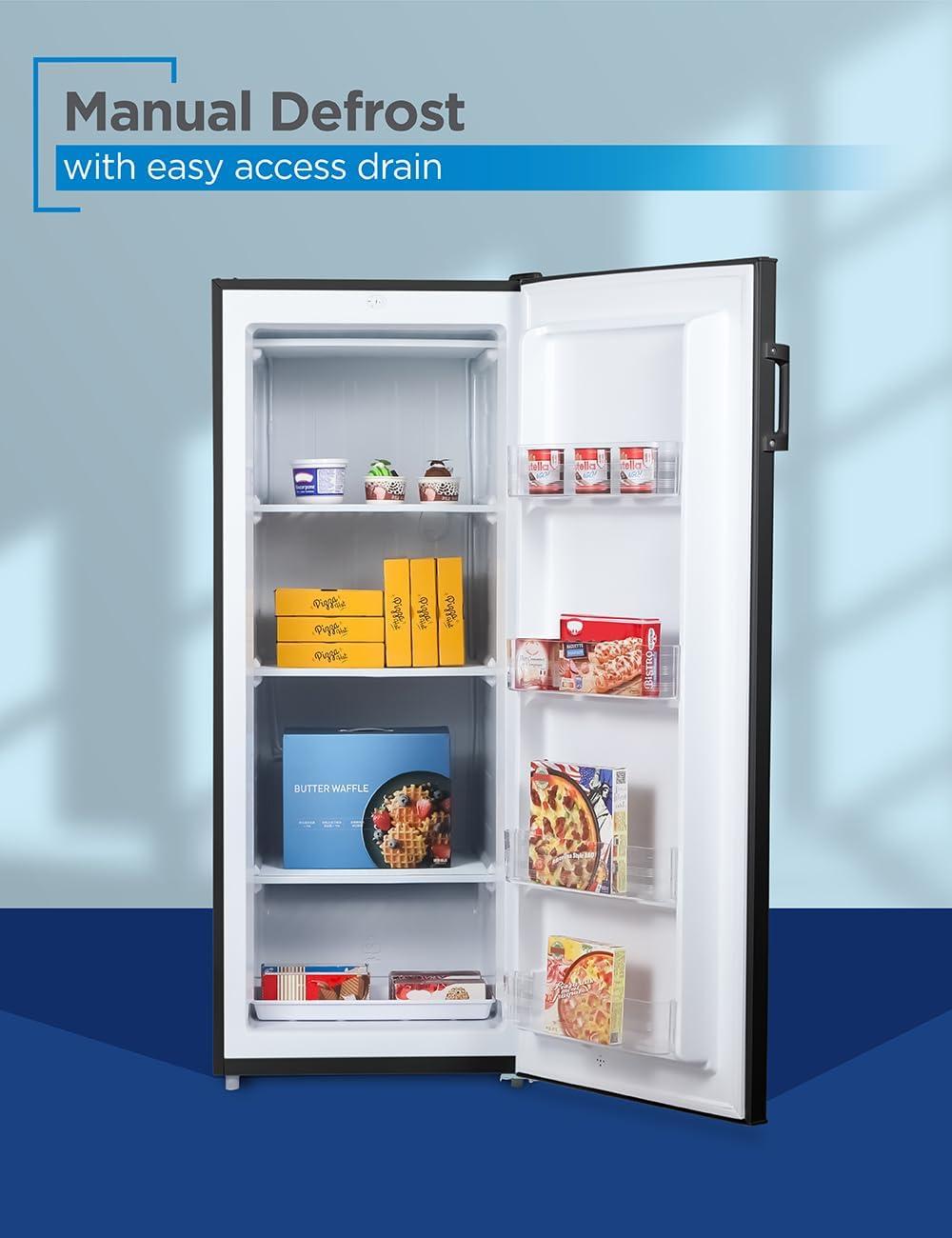 imageBLACKDECKER 14 Cu Ft Convertible Freezer Refrigerator Upright Freezer with Glass Shelves ENERGY STAR rated Frost Free BUC1400XB BlackBlack