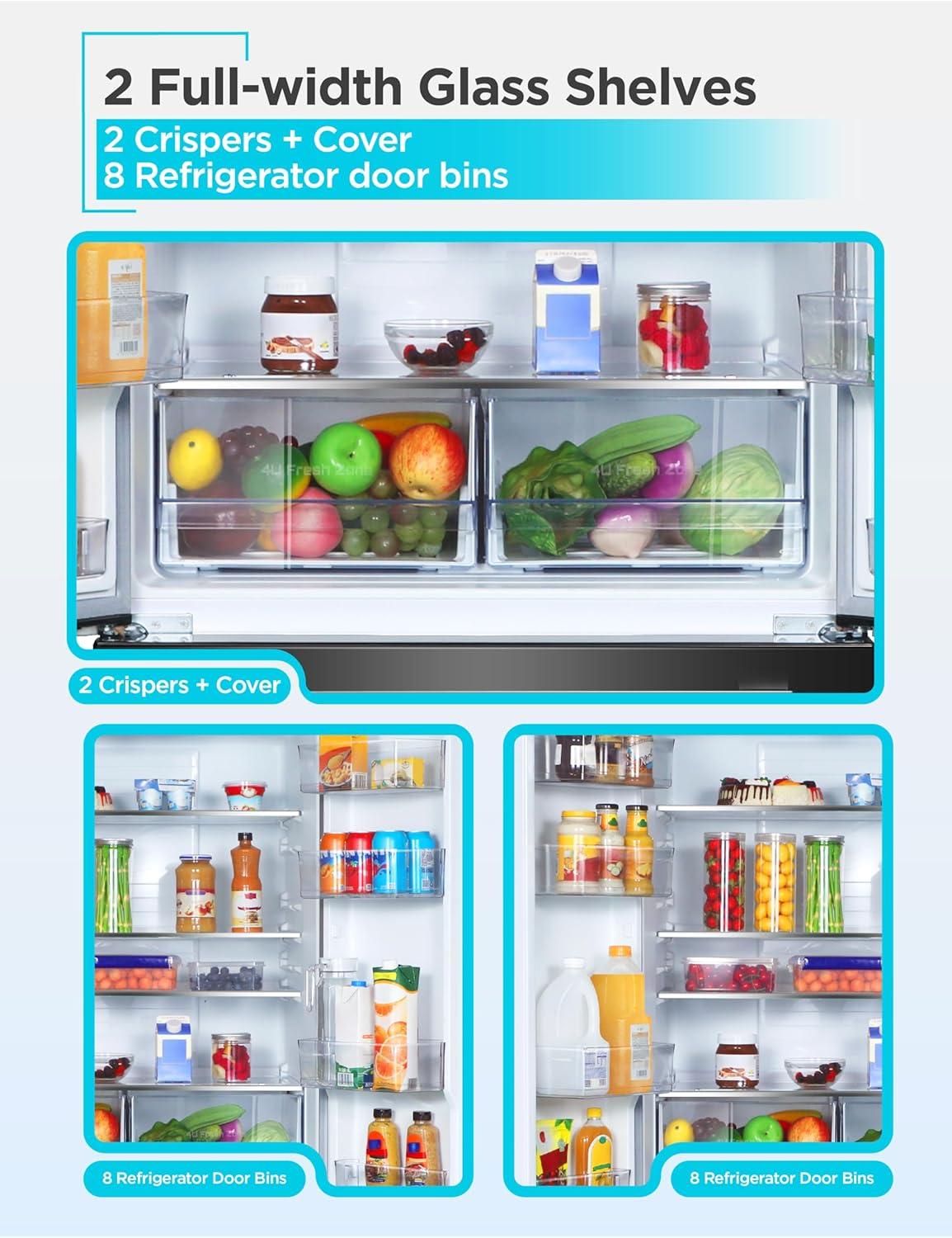 imageBLACKDECKER 14 Cu Ft Convertible Freezer Refrigerator Upright Freezer with Glass Shelves ENERGY STAR rated Frost Free BUC1400XB BlackBlack