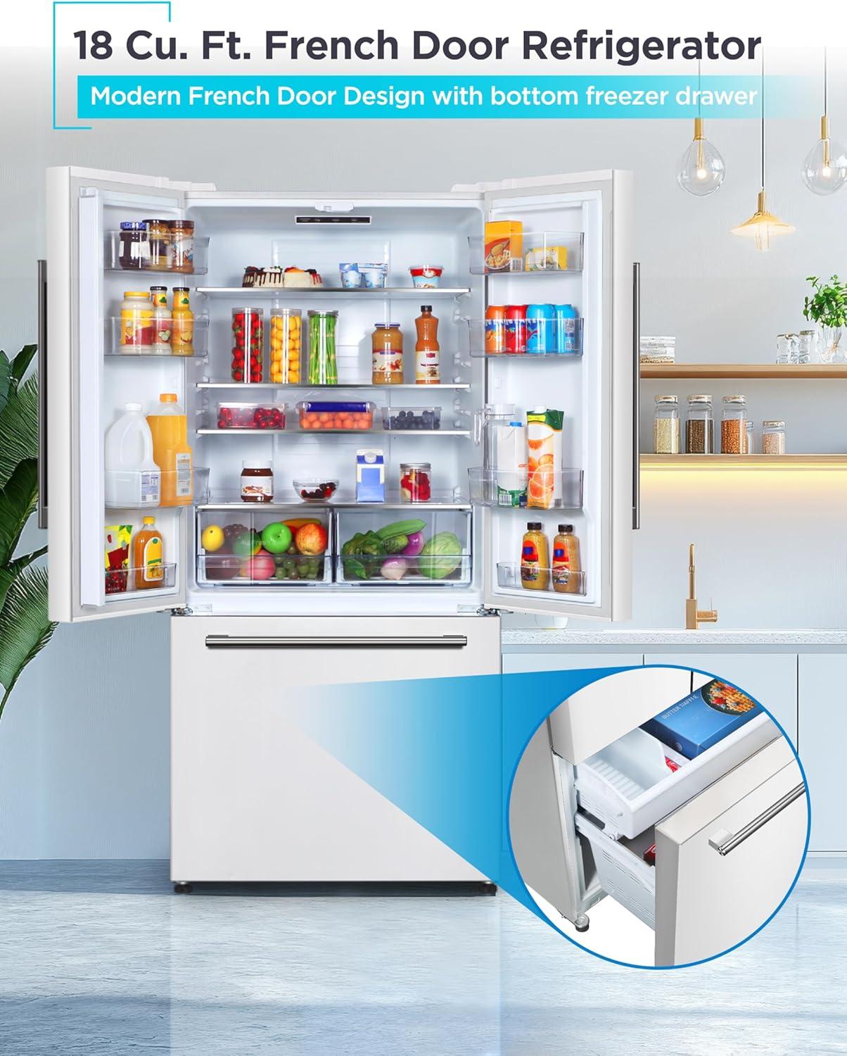imageBLACKDECKER 14 Cu Ft Convertible Freezer Refrigerator Upright Freezer with Glass Shelves ENERGY STAR rated Frost Free BUC1400XB BlackWhite