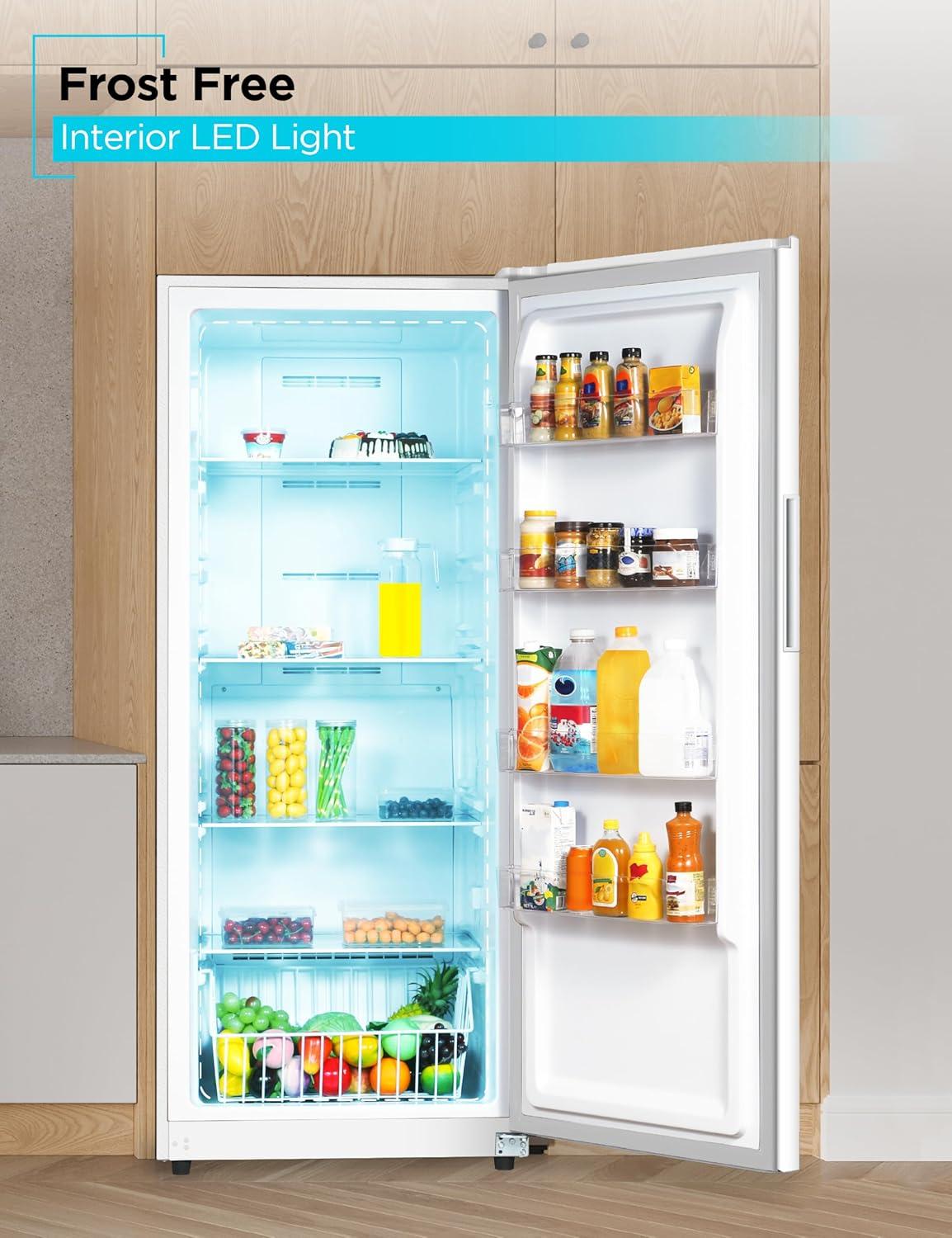 imageBLACKDECKER 14 Cu Ft Convertible Freezer Refrigerator Upright Freezer with Glass Shelves ENERGY STAR rated Frost Free BUC1400XB BlackWhite
