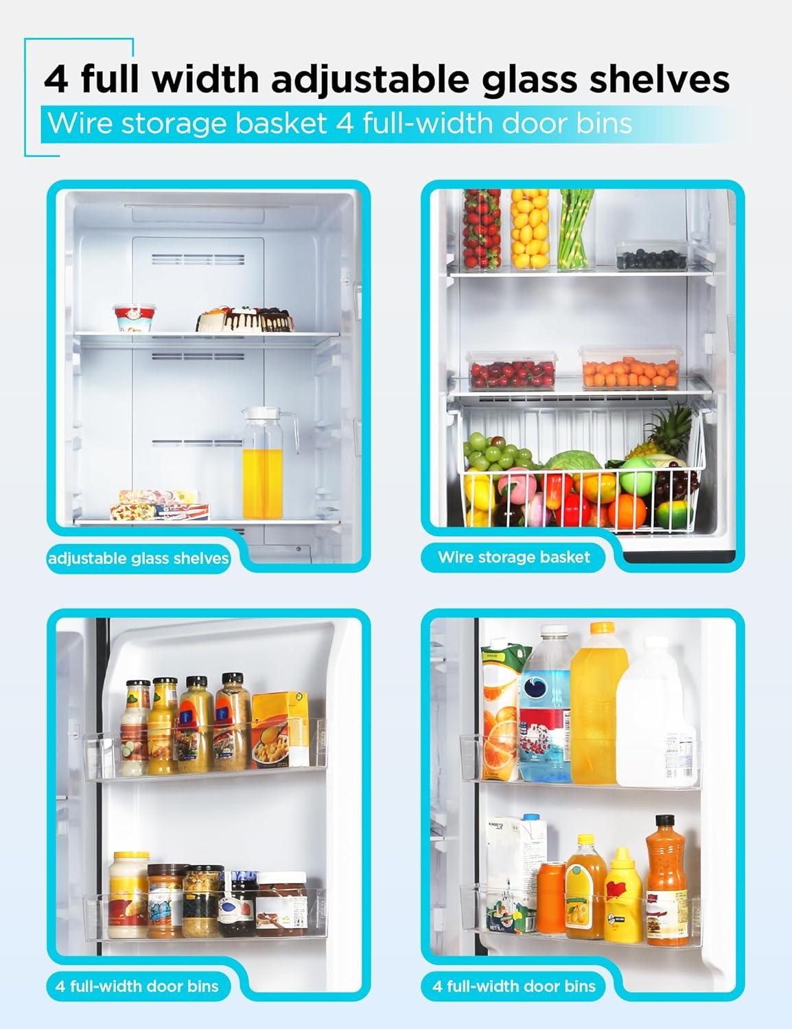 imageBLACKDECKER 14 Cu Ft Convertible Freezer Refrigerator Upright Freezer with Glass Shelves ENERGY STAR rated Frost Free BUC1400XB BlackWhite