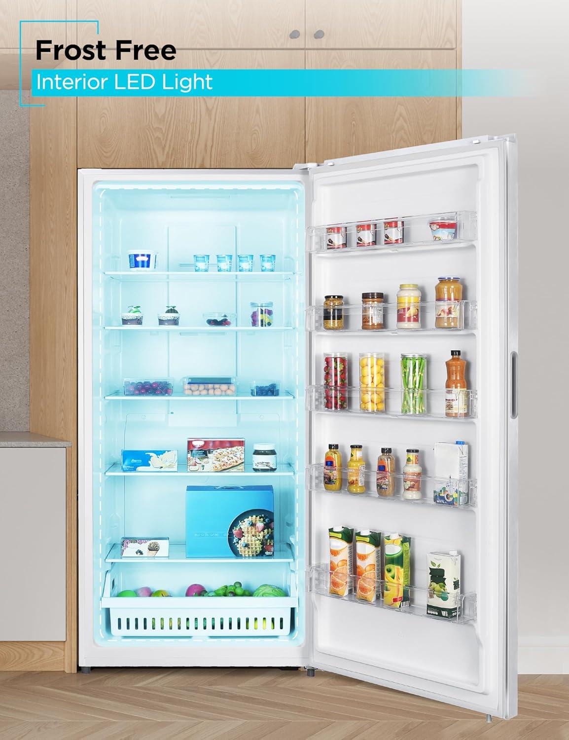 imageBLACKDECKER 14 Cu Ft Convertible Freezer Refrigerator Upright Freezer with Glass Shelves ENERGY STAR rated Frost Free BUC1400XB BlackWhite
