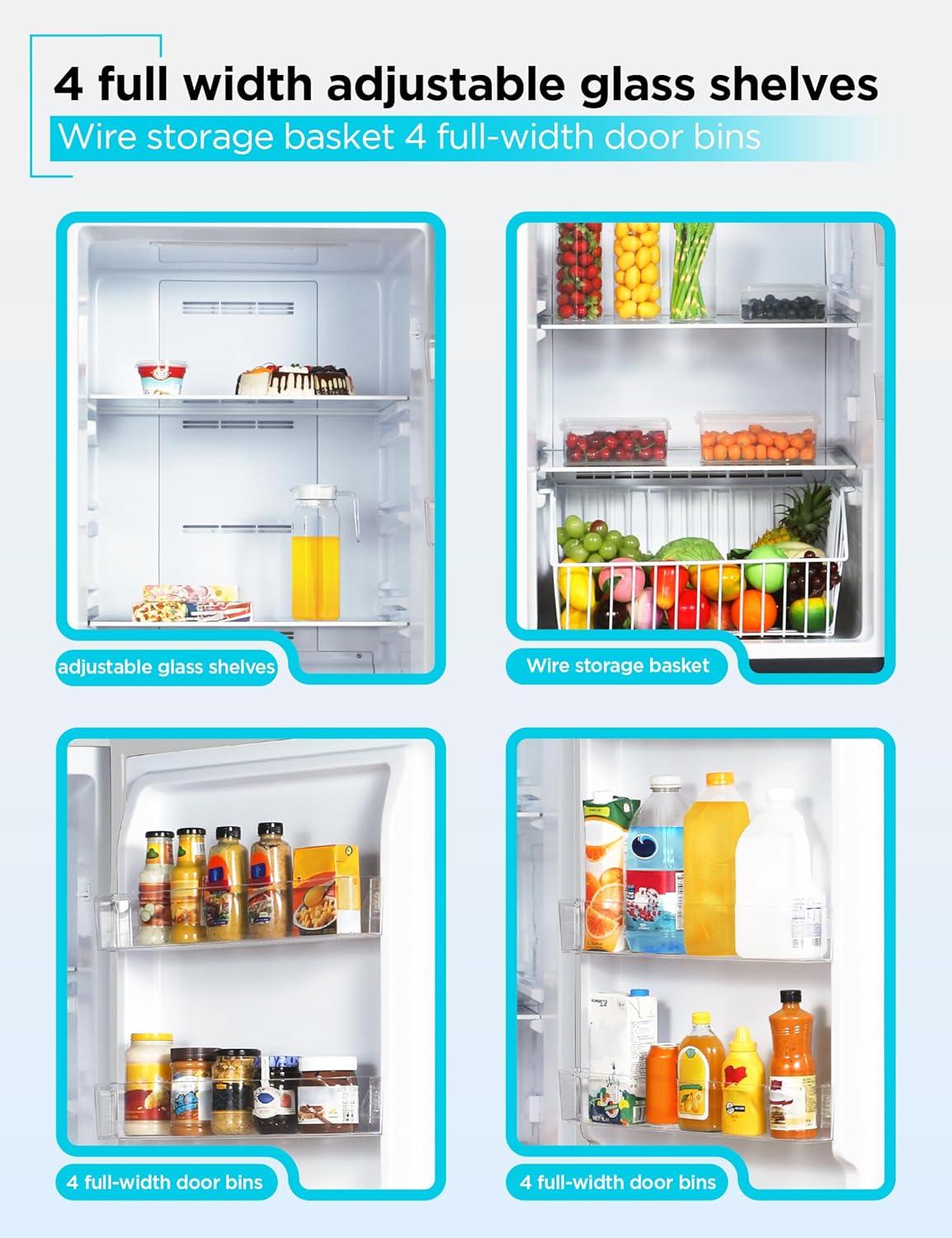 imageBLACKDECKER 14 Cu Ft Convertible Freezer Refrigerator Upright Freezer with Glass Shelves ENERGY STAR rated Frost Free BUC1400XB BlackWhite
