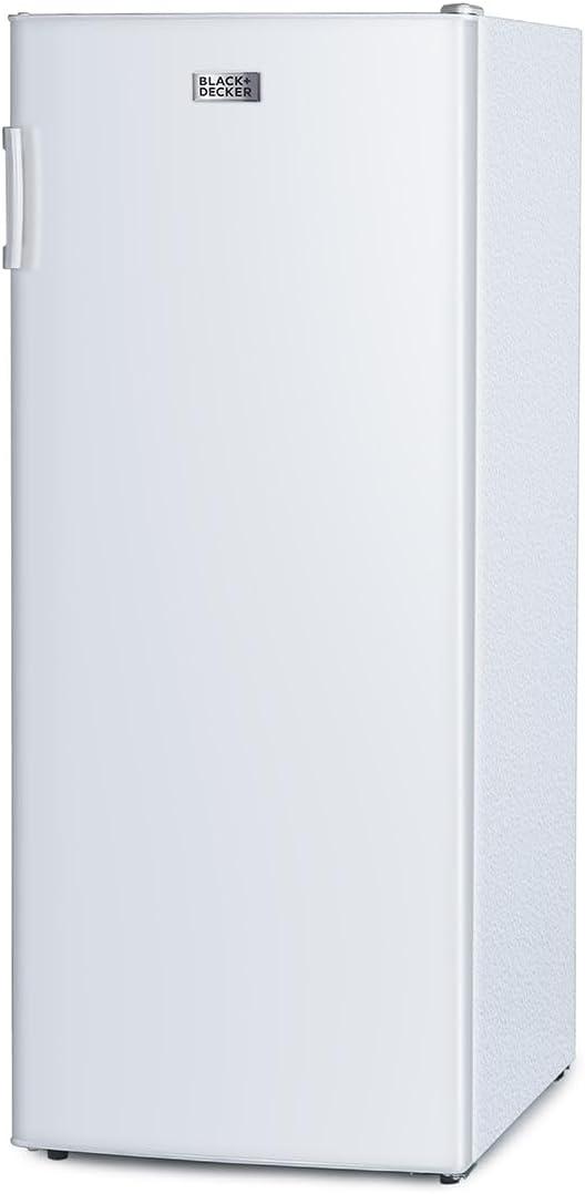 imageBLACKDECKER 14 Cu Ft Convertible Freezer Refrigerator Upright Freezer with Glass Shelves ENERGY STAR rated Frost Free BUC1400XB BlackWhite
