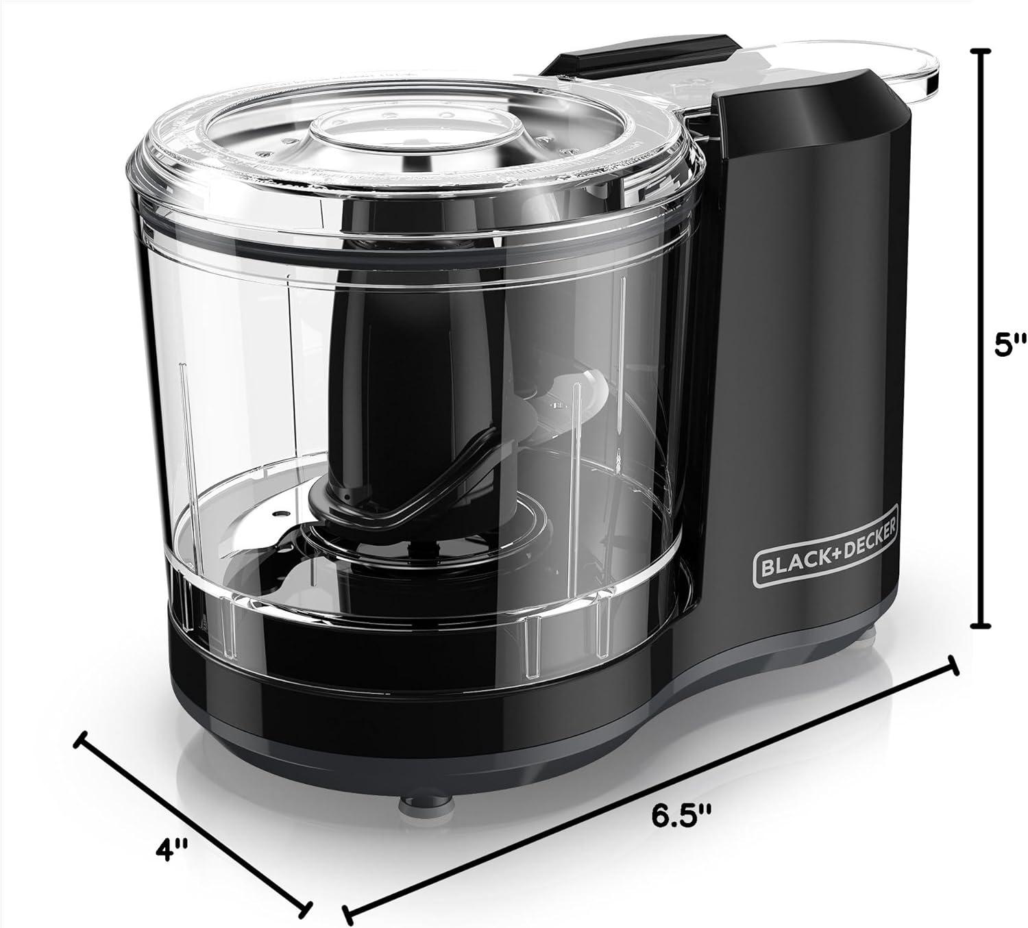 imageBLACKDECKER 15Cup Electric Food Chopper One Touch Pulse 150W Motor StaySharp Blade Dishwasher Safe15 Cup Capacity