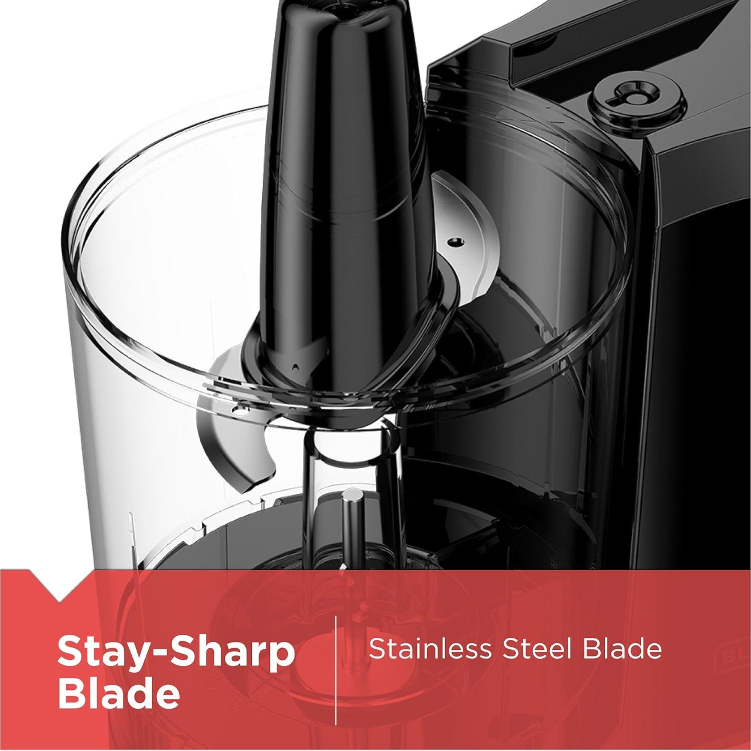 imageBLACKDECKER 15Cup Electric Food Chopper One Touch Pulse 150W Motor StaySharp Blade Dishwasher Safe3 Cup Capacity