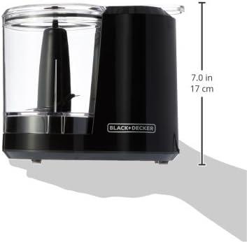 imageBLACKDECKER 15Cup Electric Food Chopper One Touch Pulse 150W Motor StaySharp Blade Dishwasher Safe3 Cup Capacity