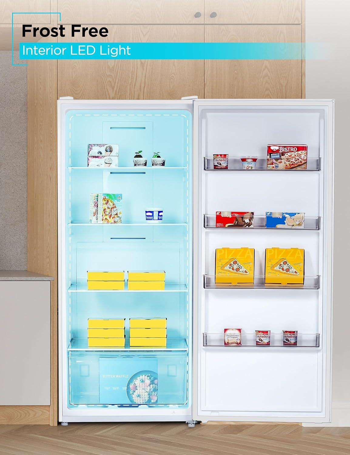 imageBLACKDECKER 201 Cu Ft Top Mount Refrigerator with Freezer 2 Door Refrigerator with Top Freezer and Adjustable Temperature Control Full Size Kitchen Refrigerator BR2010JB BlackWhite