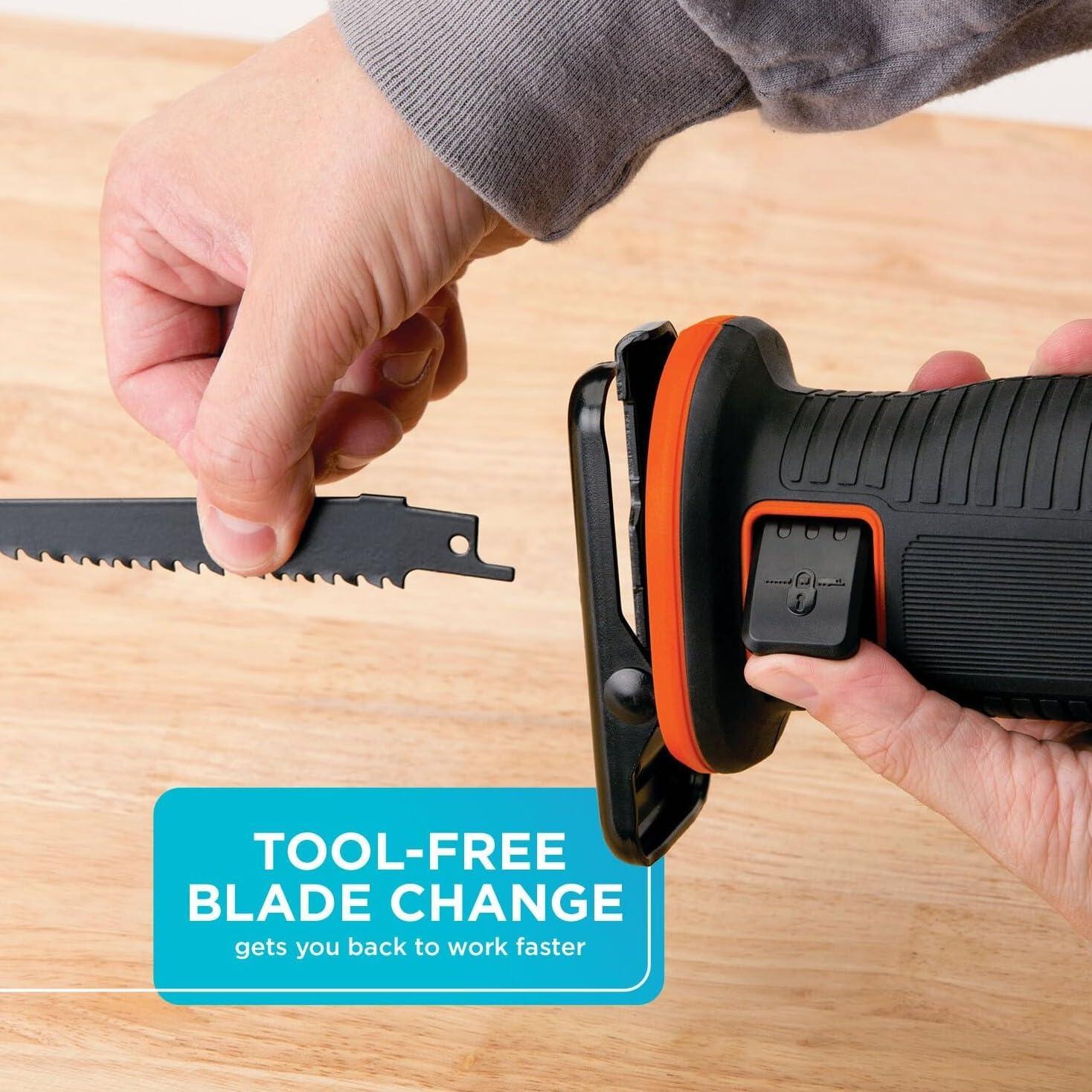 imageBLACKDECKER 20V MAX Cordless Reciprocating Saw Kit BDCR20CReciprocating Saw Kit