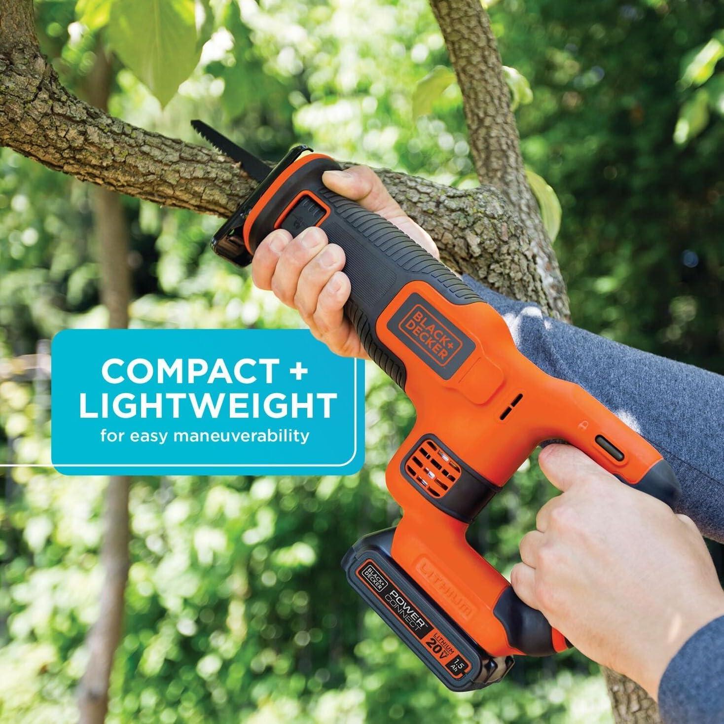 imageBLACKDECKER 20V MAX Cordless Reciprocating Saw Kit BDCR20CReciprocating Saw Kit