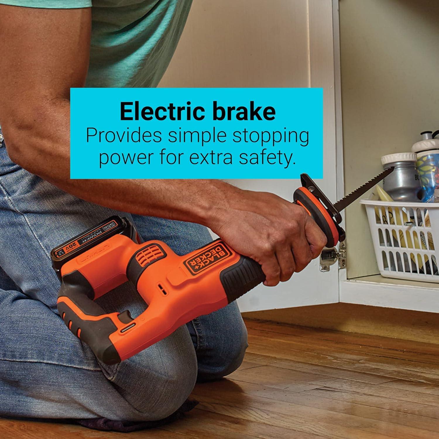 imageBLACKDECKER 20V MAX POWERCONNECT 78 in Cordless Reciprocating Saw BDCR20BReciprocating Saw tool only
