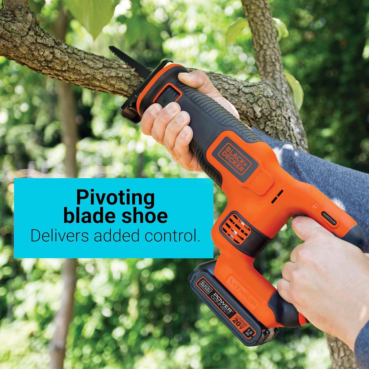 imageBLACKDECKER 20V MAX POWERCONNECT 78 in Cordless Reciprocating Saw BDCR20BReciprocating Saw tool only