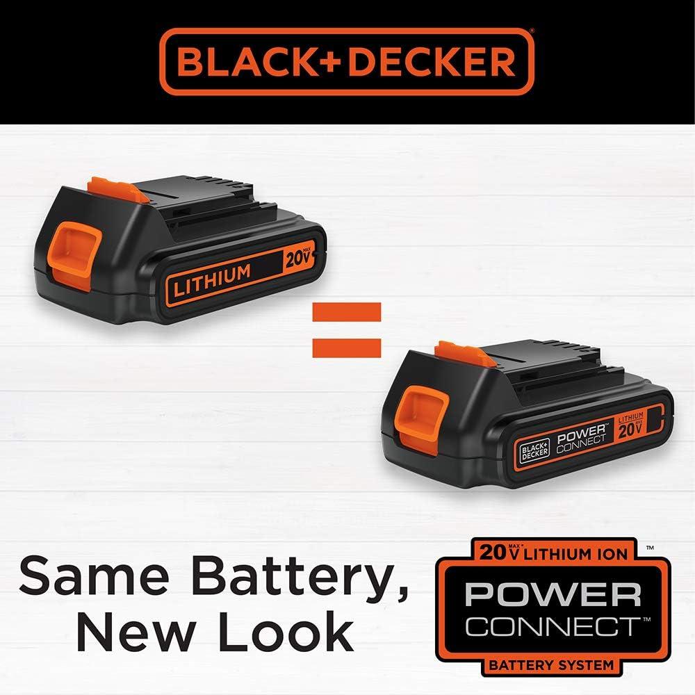 imageBLACKDECKER 20V MAX POWERCONNECT Cordless Drill Driver Kit with Drill Bit Set and Sockets 100 pc Tool Kit for Home Battery and Charger Included Orange BDC120VA100Drill Project Kit
