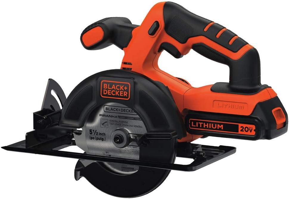 imageBLACKDECKER 20V MAX Power Tool Combo Kit 4Tool Cordless Power Tool Set with 2 Batteries and Charger BD4KITCDCRL20V 4Tool Kit