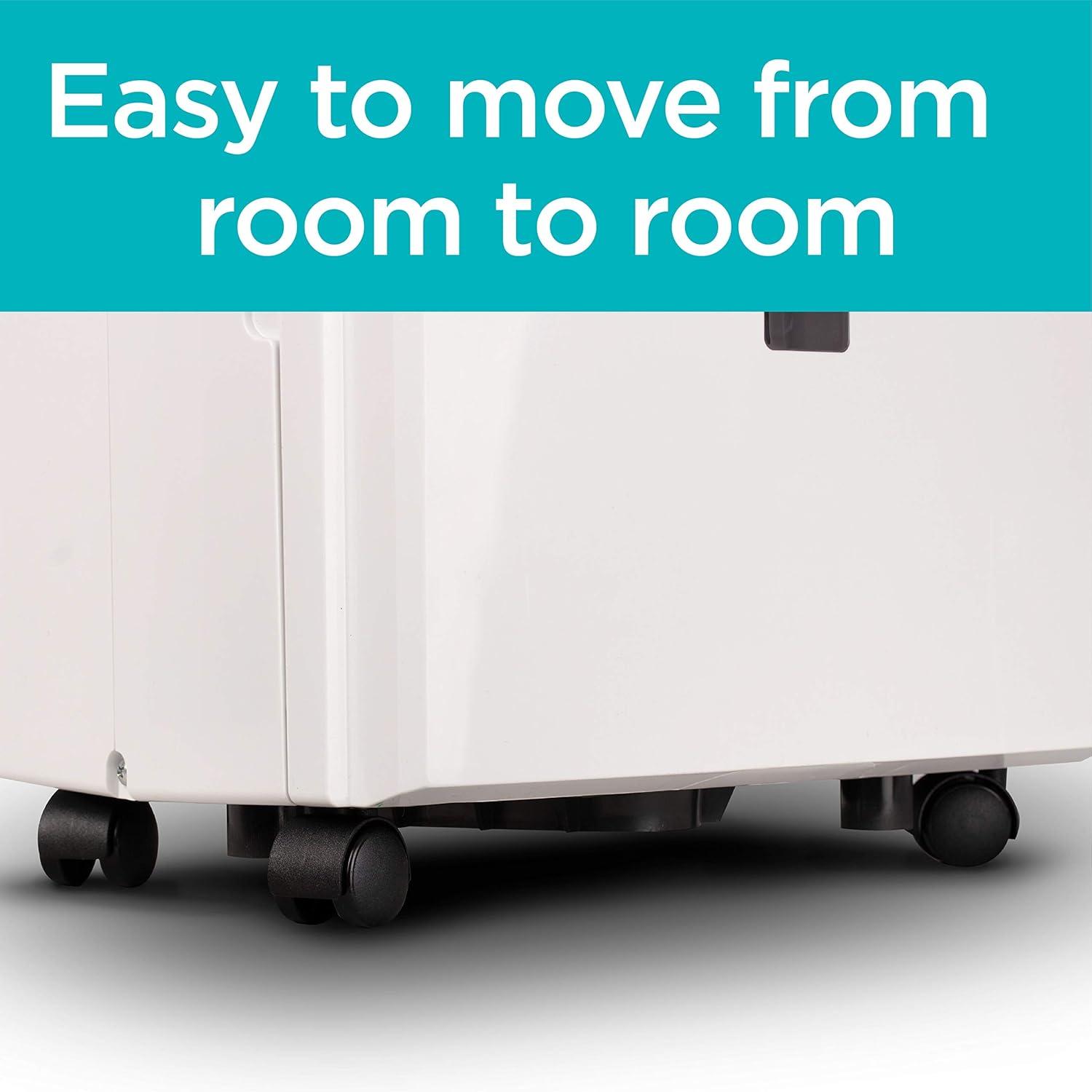 imageBLACKDECKER 30Pint Portable Dehumidifier Dehumidifier for Home up to 3000 Sq Ft Coverage For Basement and Medium to Large Spaces Removable Bucket and Drain Hose Included BDT30MTB White