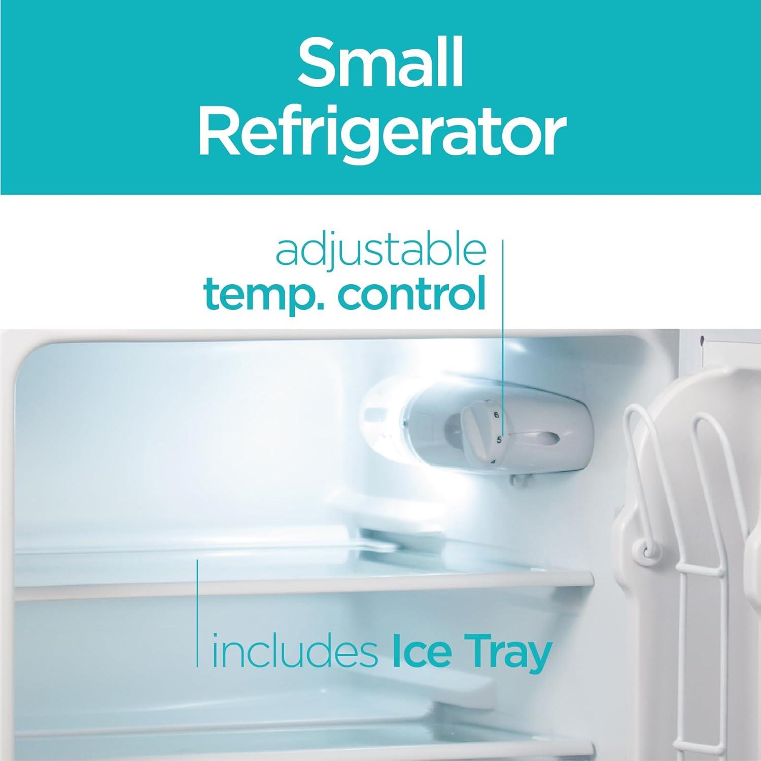 imageBLACKDECKER 31 Cu Ft Compact Two Door Refrigerator with Freezer ENERGY STAR Certified Mini Fridge 09 Cu Ft Freezer Interior Light R600a Refrigerant BCRDK32V VCM Stainless LookVCM