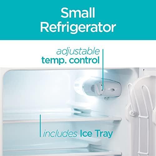 imageBLACKDECKER 31 Cu Ft Compact Two Door Refrigerator with Freezer ENERGY STAR Certified Mini Fridge 09 Cu Ft Freezer Interior Light R600a Refrigerant BCRDK32V VCM Stainless LookWhite