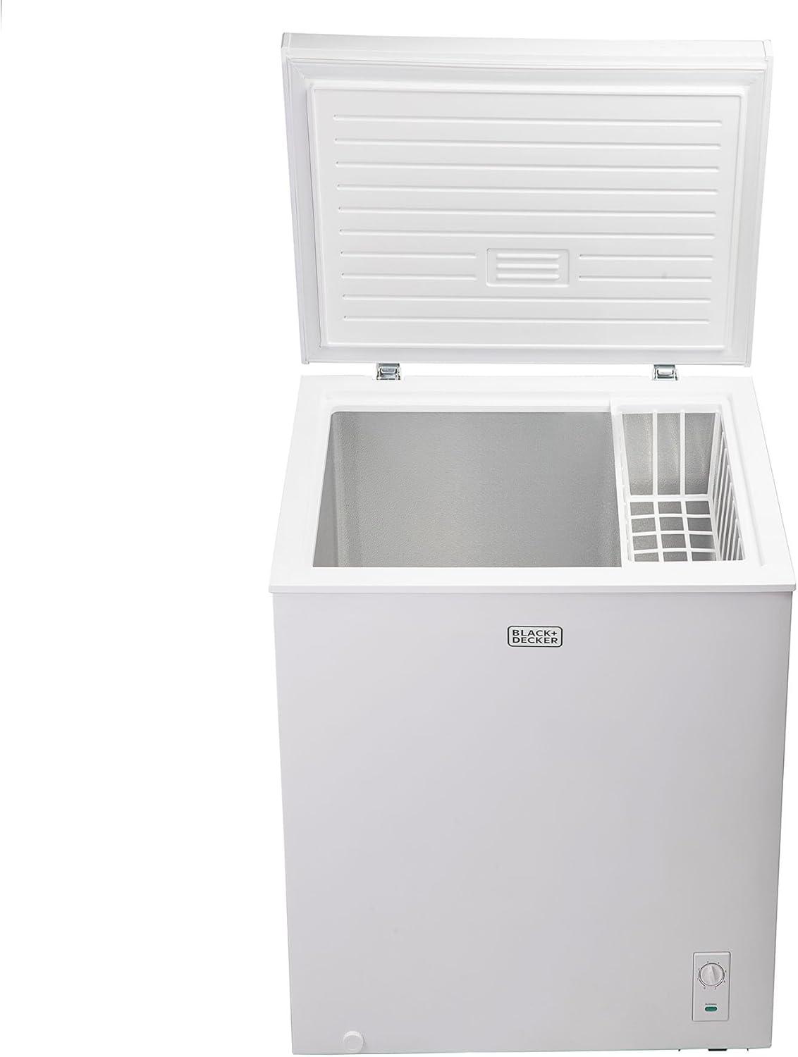 imageBLACKDECKER 50 Cu Ft Chest Freezer Holds up to 175 Lbs of Frozen Food with Organizer Basket51 Cu Ft