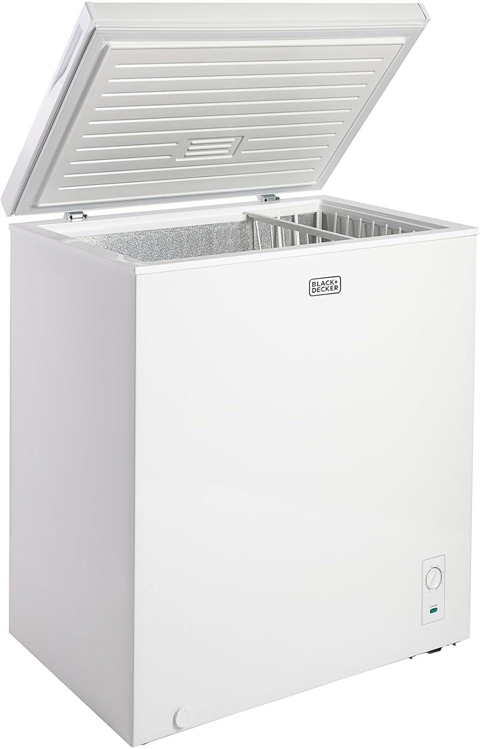 imageBLACKDECKER 50 Cu Ft Chest Freezer Holds up to 175 Lbs of Frozen Food with Organizer Basket51 Cu Ft