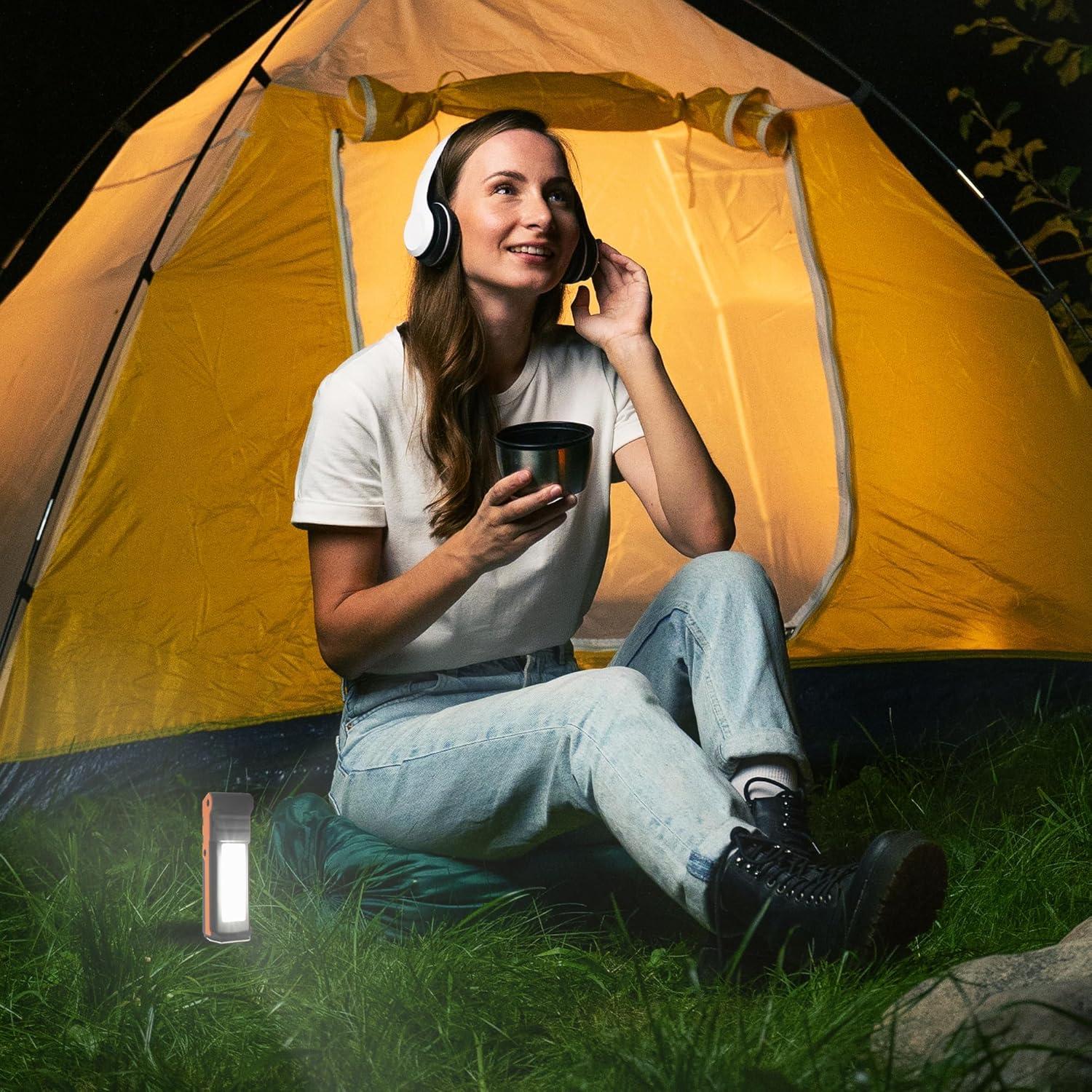 imageBLACKDECKER 600 Lumens Work Light 250 Lumens Flashlight amp Power Bank 32 Hour Rechargeable Utility LED Light 270 DualHinge IP44 WeatherResistant Dimmable SOS Mode Magnetic Mount amp Hanging