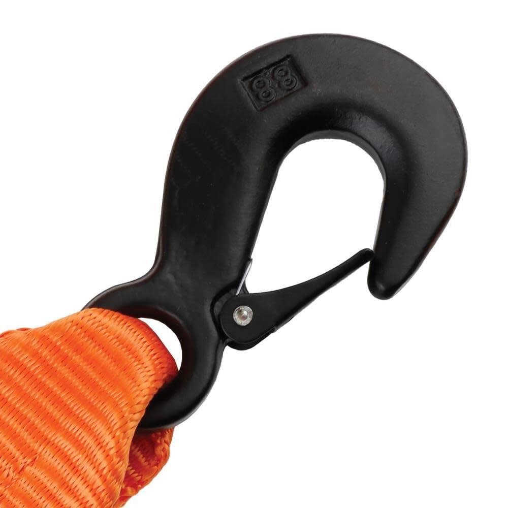 imageBLACKDECKER BD1002 BlackOrange 2 x 20 Tow Strap HeavyDuty 9000 lb Break Strength for Emergency OffRoad TowingTow Strap
