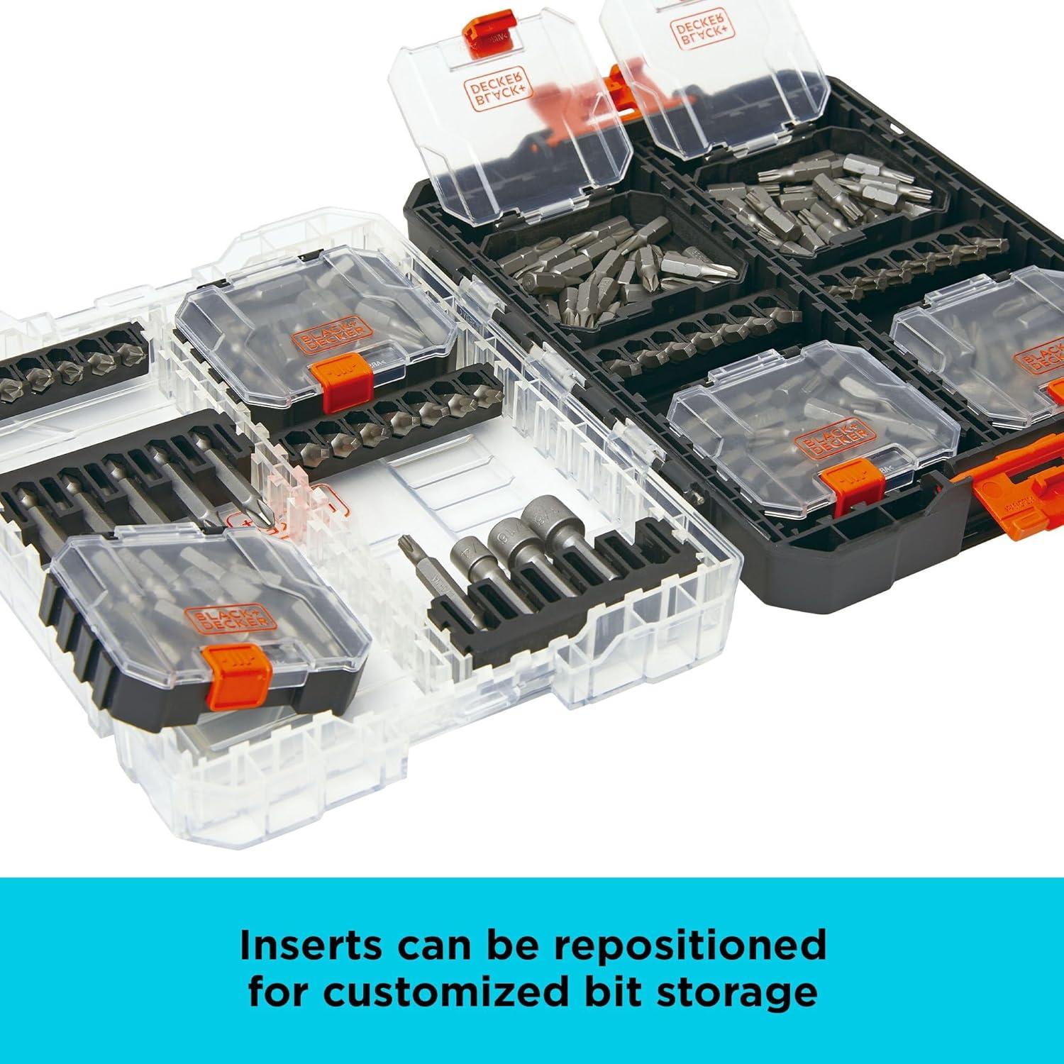 imageBLACKDECKER BLACK DECKER Screwdriver Bit Set 200Piece BDAST200SETFF200 Piece Set