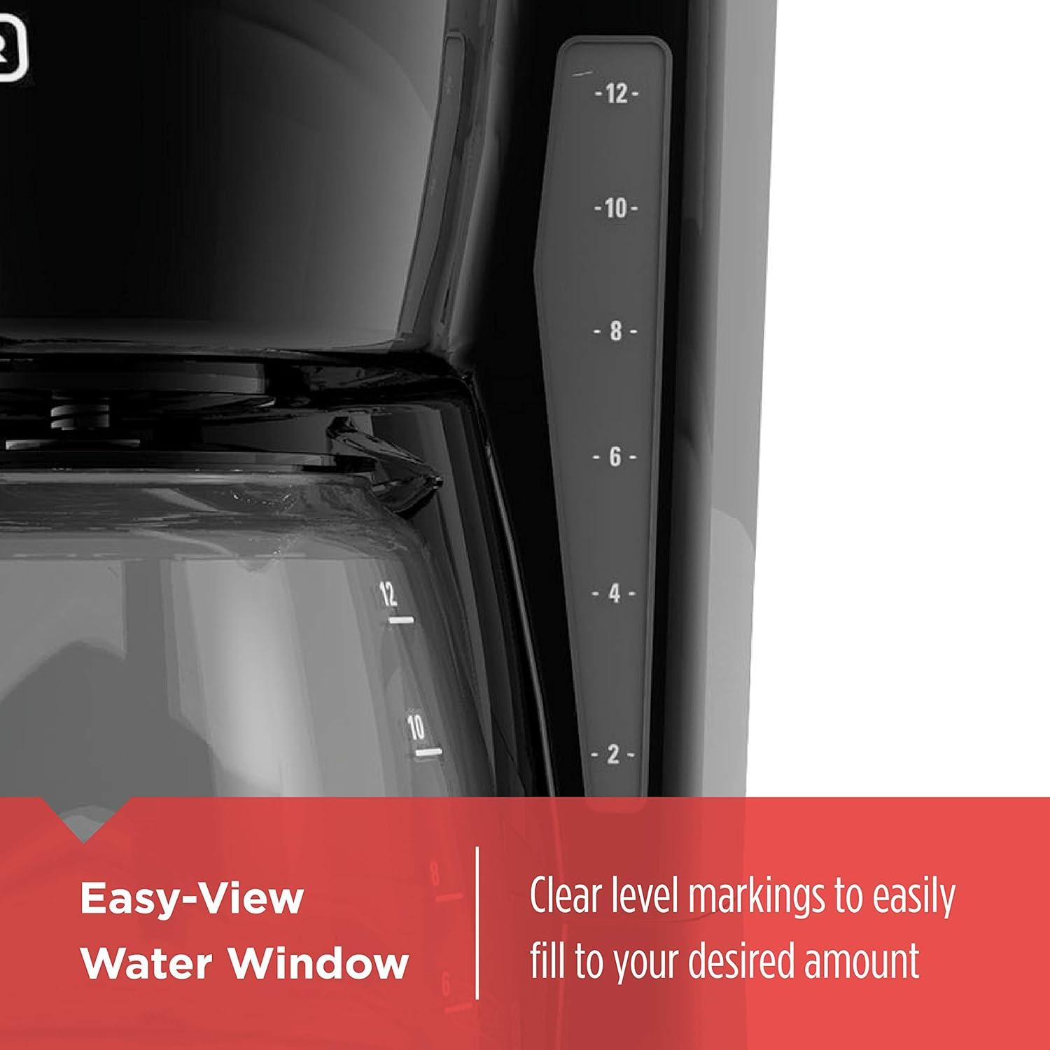 imageBLACKDECKER CM1160W1 CM1160W 12Cup Programmable Coffeemaker WhiteStainless SteelBlack