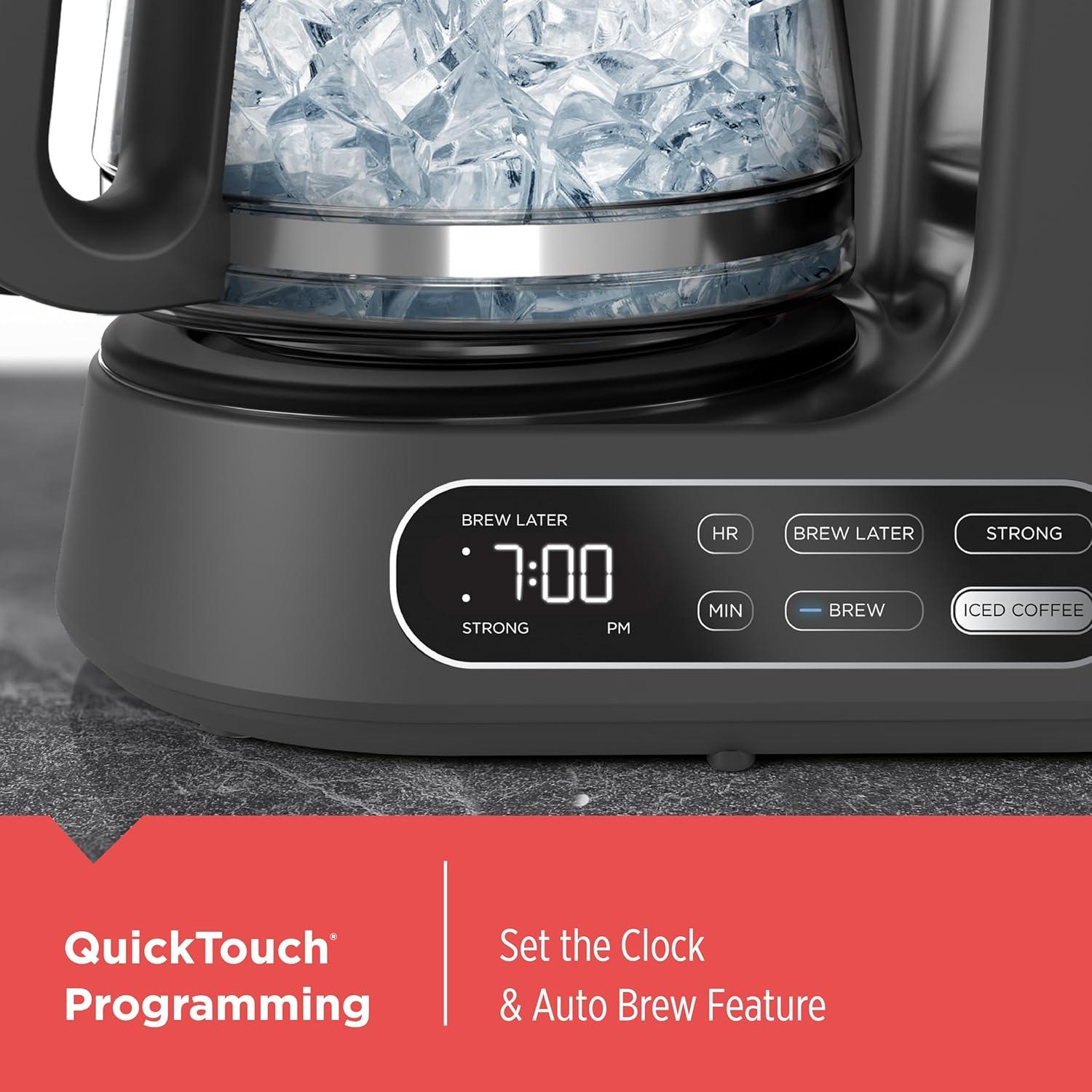 imageBLACKDECKER CM1160W1 CM1160W 12Cup Programmable Coffeemaker WhiteStainless SteelBlack