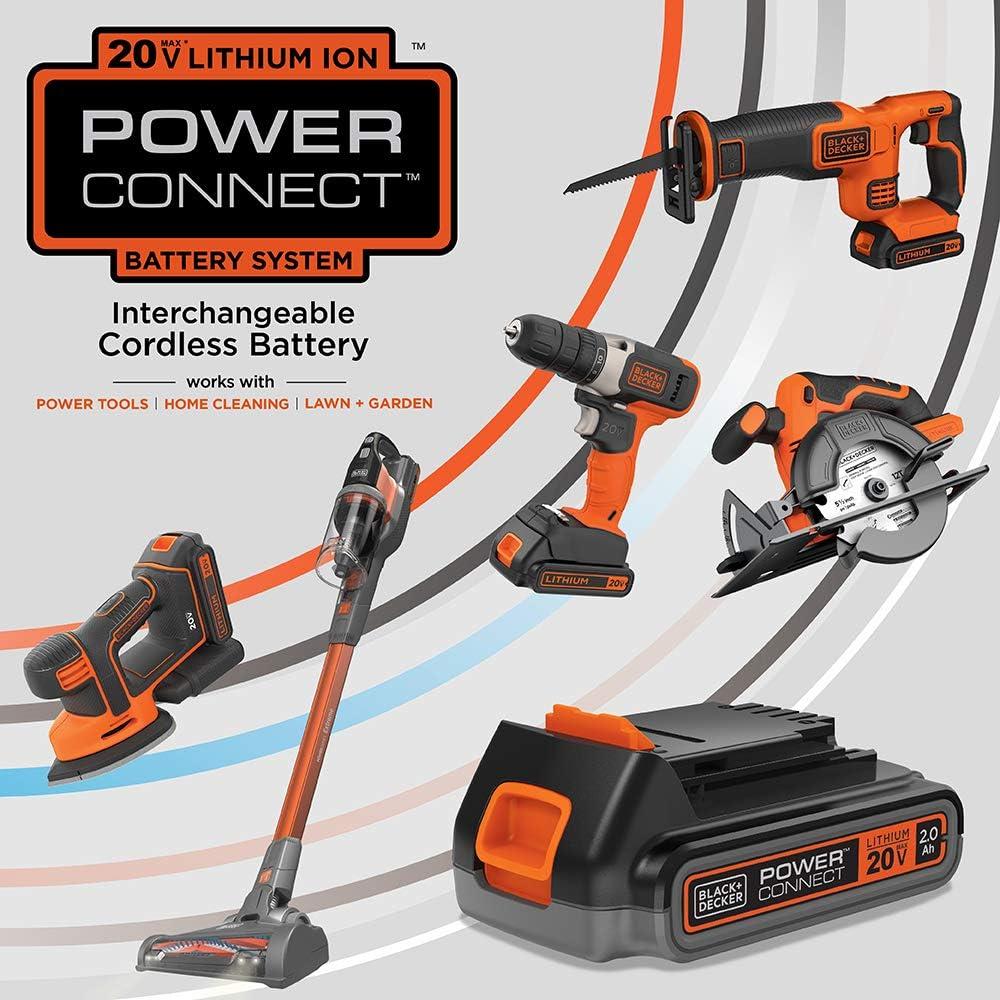 imageBLACKDECKER Cordless Drill Driver Power Drill with Battery and Charger Included 20V MAX POWERCONNECT BCD382DS1Cordless Drill Driver Kit