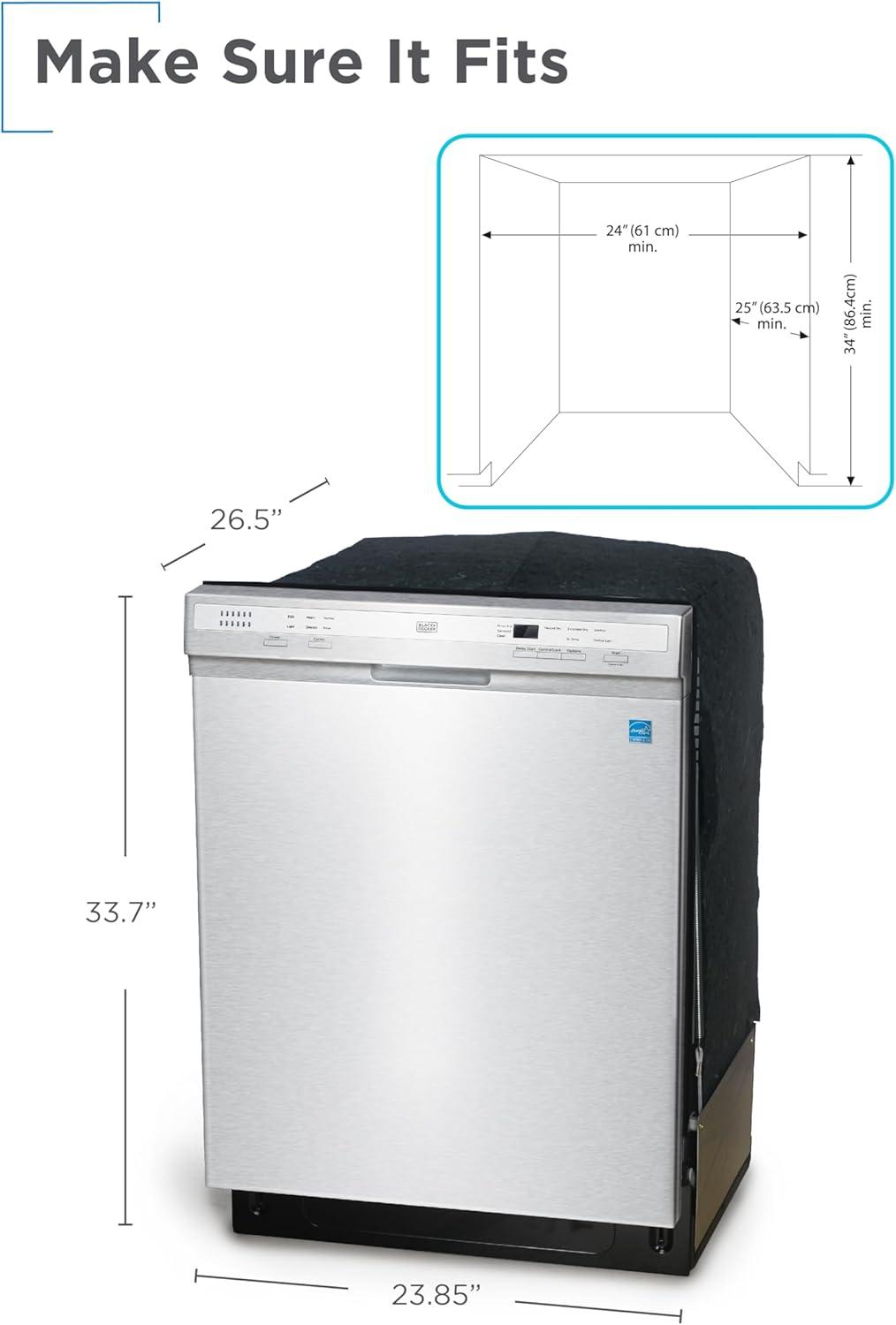 imageBLACKDECKER Countertop Dishwasher Counter Dishwasher with 6 Wash Programs 6Place Setting Capacity Stainless Steel Interior ENERGY STAR Certified BCD6SD WhiteStainless 200MS