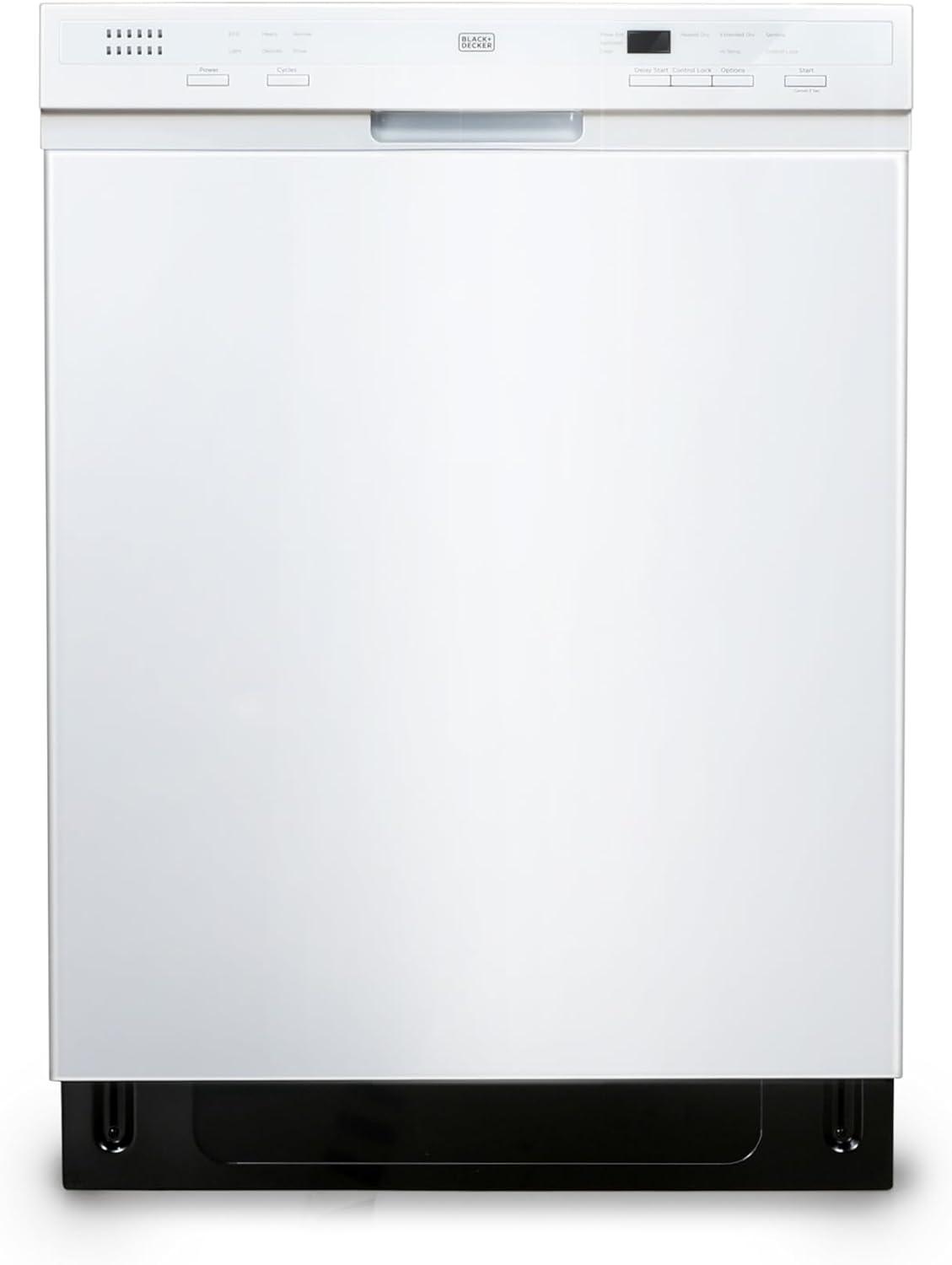 imageBLACKDECKER Countertop Dishwasher Counter Dishwasher with 6 Wash Programs 6Place Setting Capacity Stainless Steel Interior ENERGY STAR Certified BCD6SD WhiteWhite 200MW