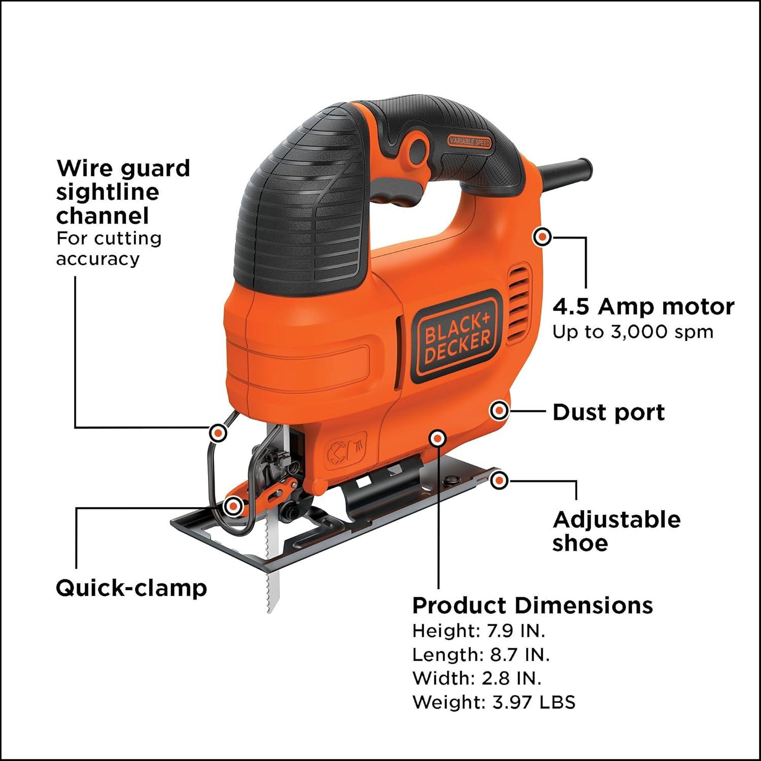 imageBLACKDECKER Jig Saw 45 Amp BDEJS300CJig Saw