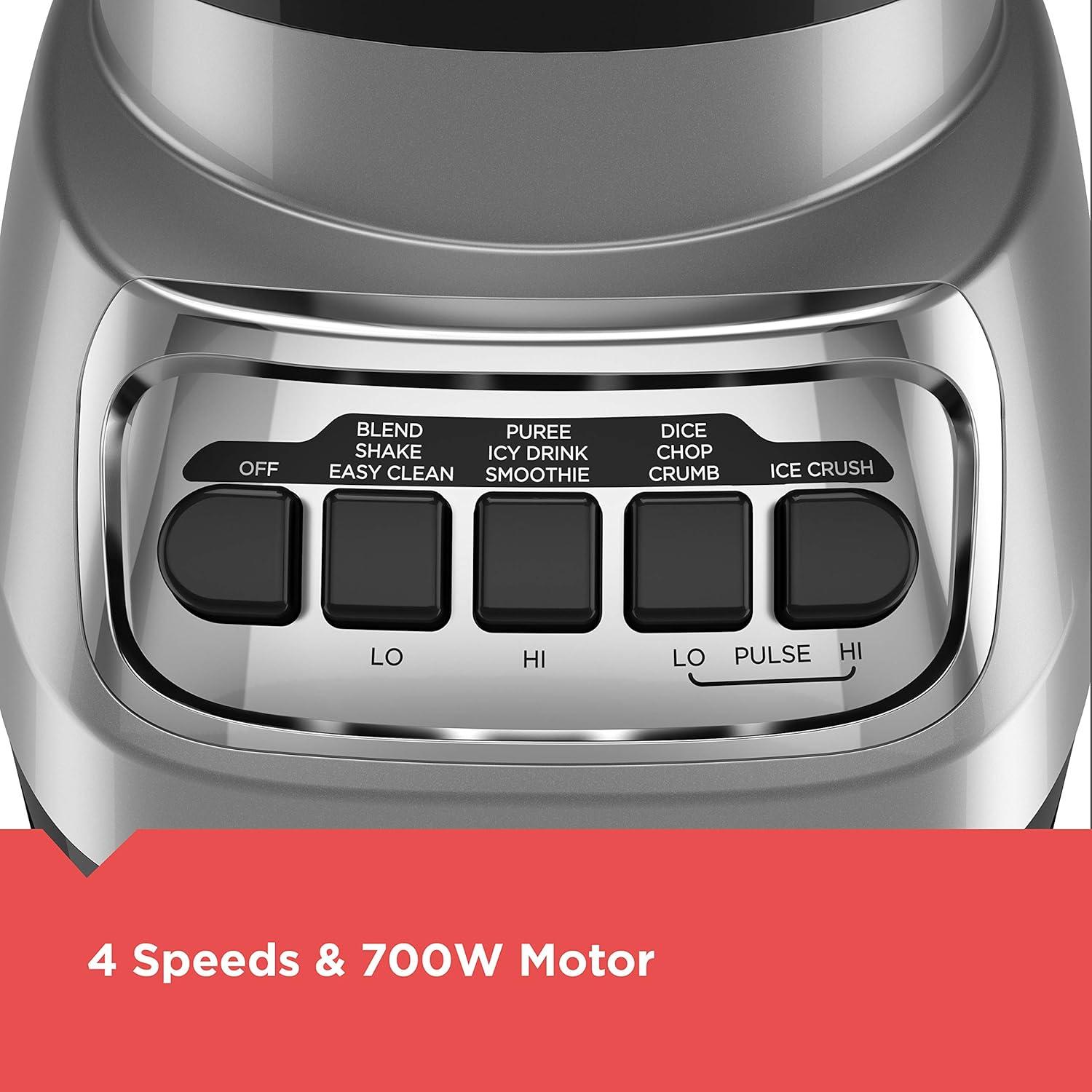 imageBLACKDECKER PowerCrush Digital Blender with Quiet Technology Stainless Steel BL1300DGPCountertop Blenders