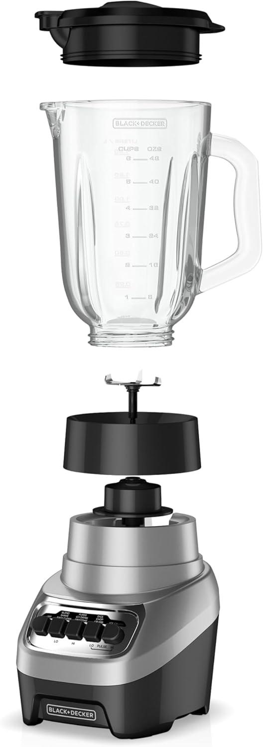 imageBLACKDECKER PowerCrush Digital Blender with Quiet Technology Stainless Steel BL1300DGPCountertop Blenders
