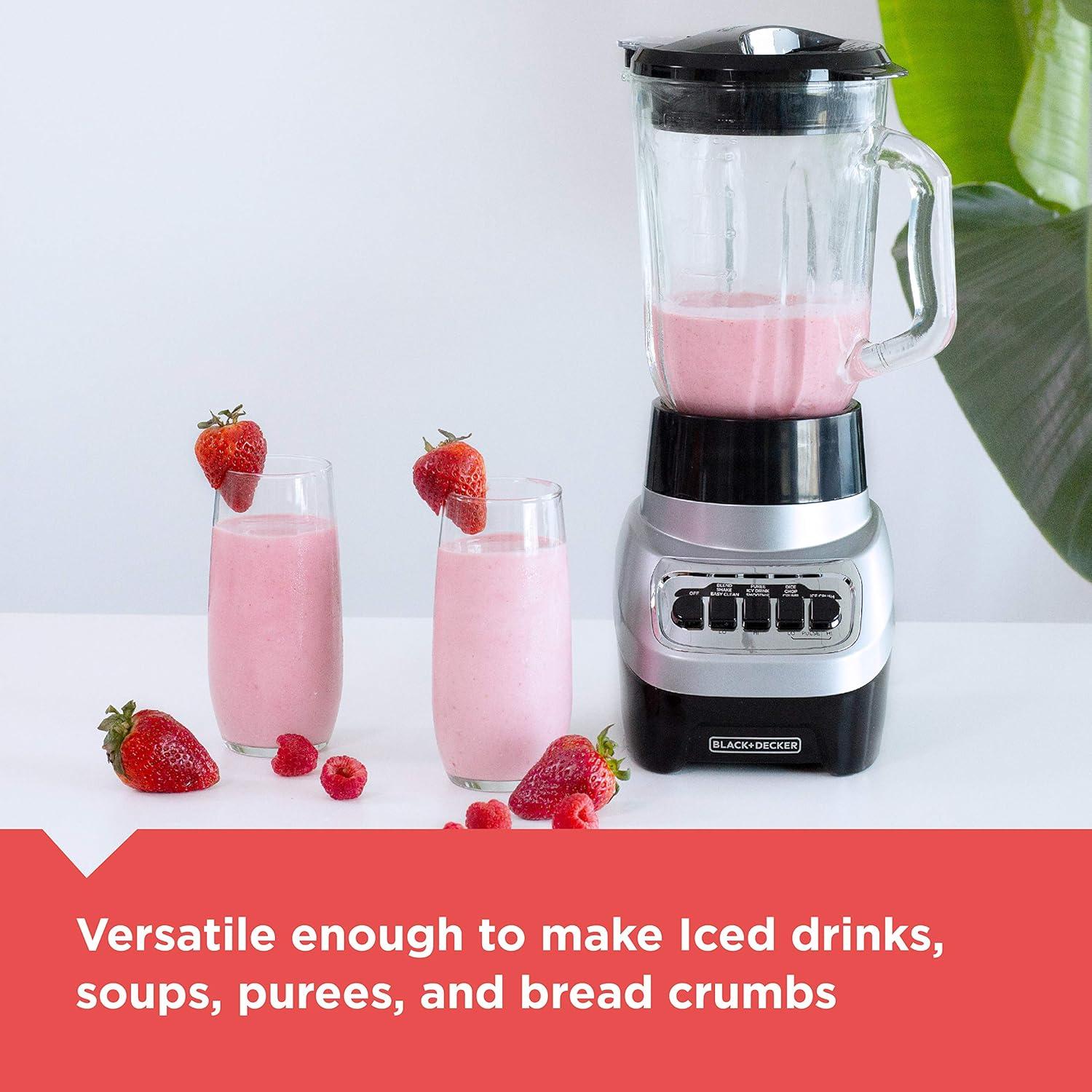 imageBLACKDECKER PowerCrush Digital Blender with Quiet Technology Stainless Steel BL1300DGPCountertop Blenders