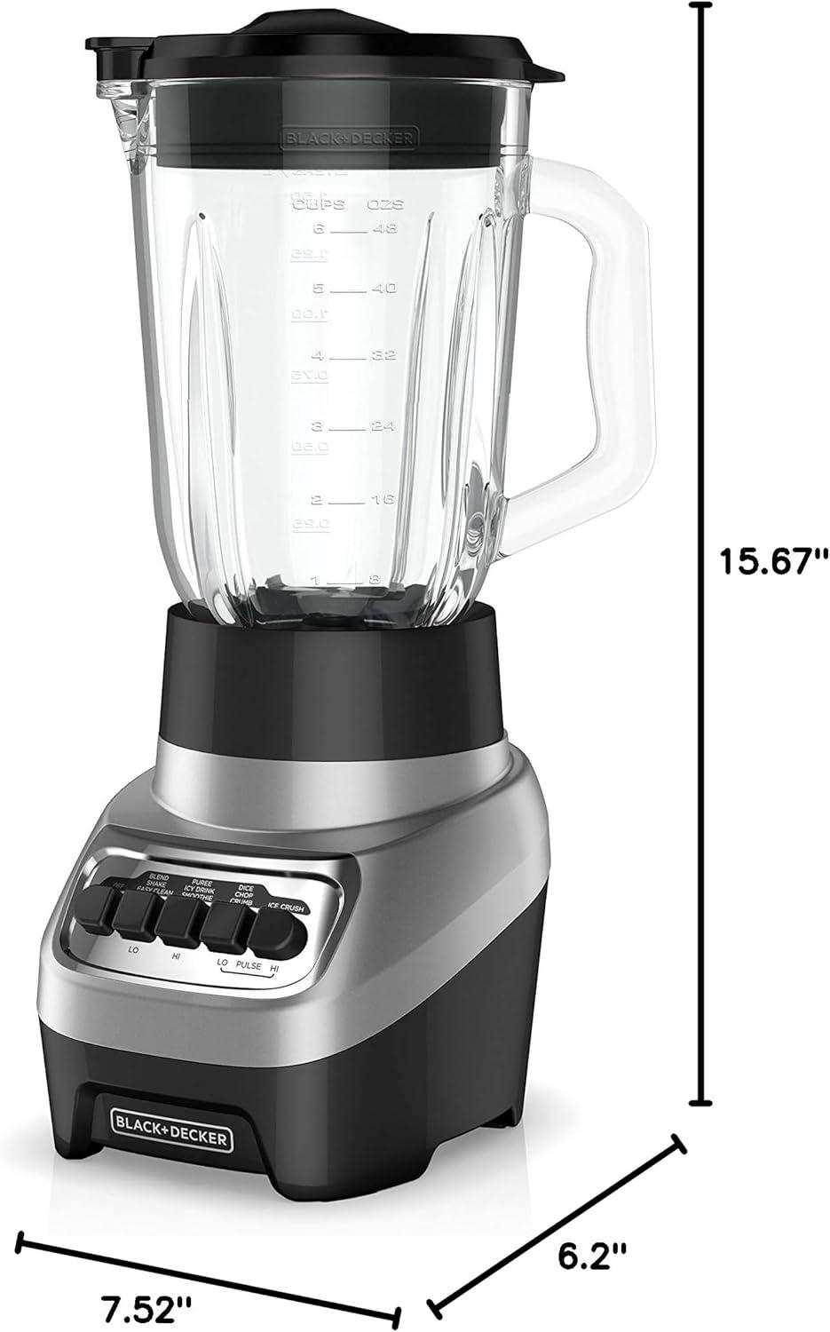imageBLACKDECKER PowerCrush Digital Blender with Quiet Technology Stainless Steel BL1300DGPCountertop Blenders