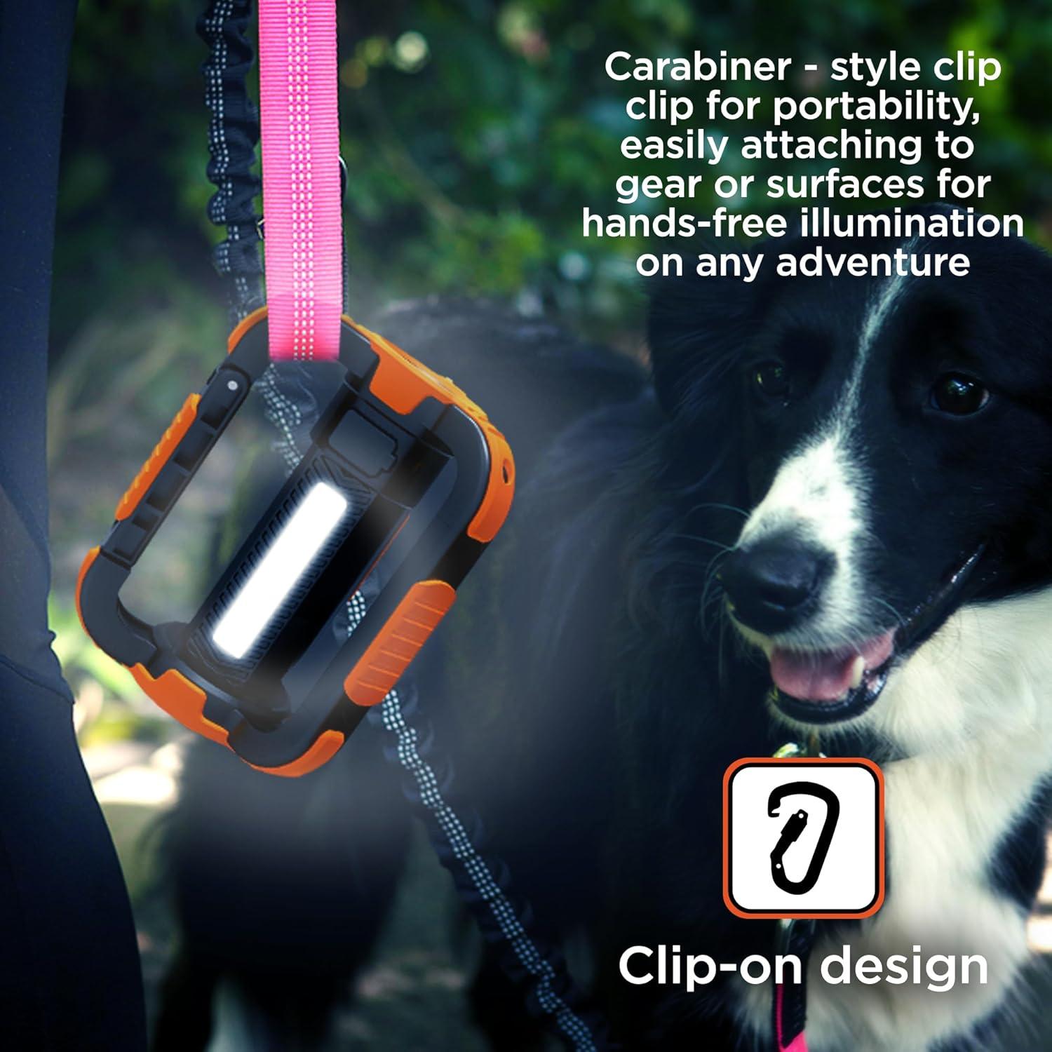 imageBLACKDECKER Rechargeable LED Flashlight amp 360 Lantern 1000LM IP65 Waterproof Light 8 Modes Emergency SOS Mode USBA Power Bank 18 Hour Light Carabiner Clip Magnetic for Blackouts amp Camping
