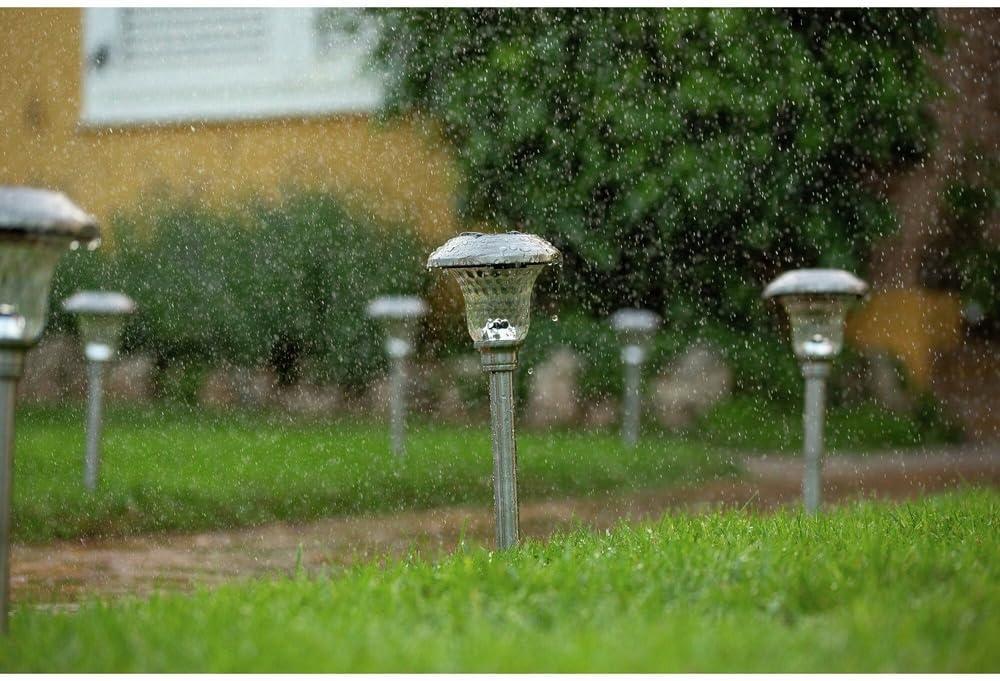 imageBLACKDECKER SolarPowered Outdoor Disk Light 8 Pack BDSLDK8PPath Light 8 Pack