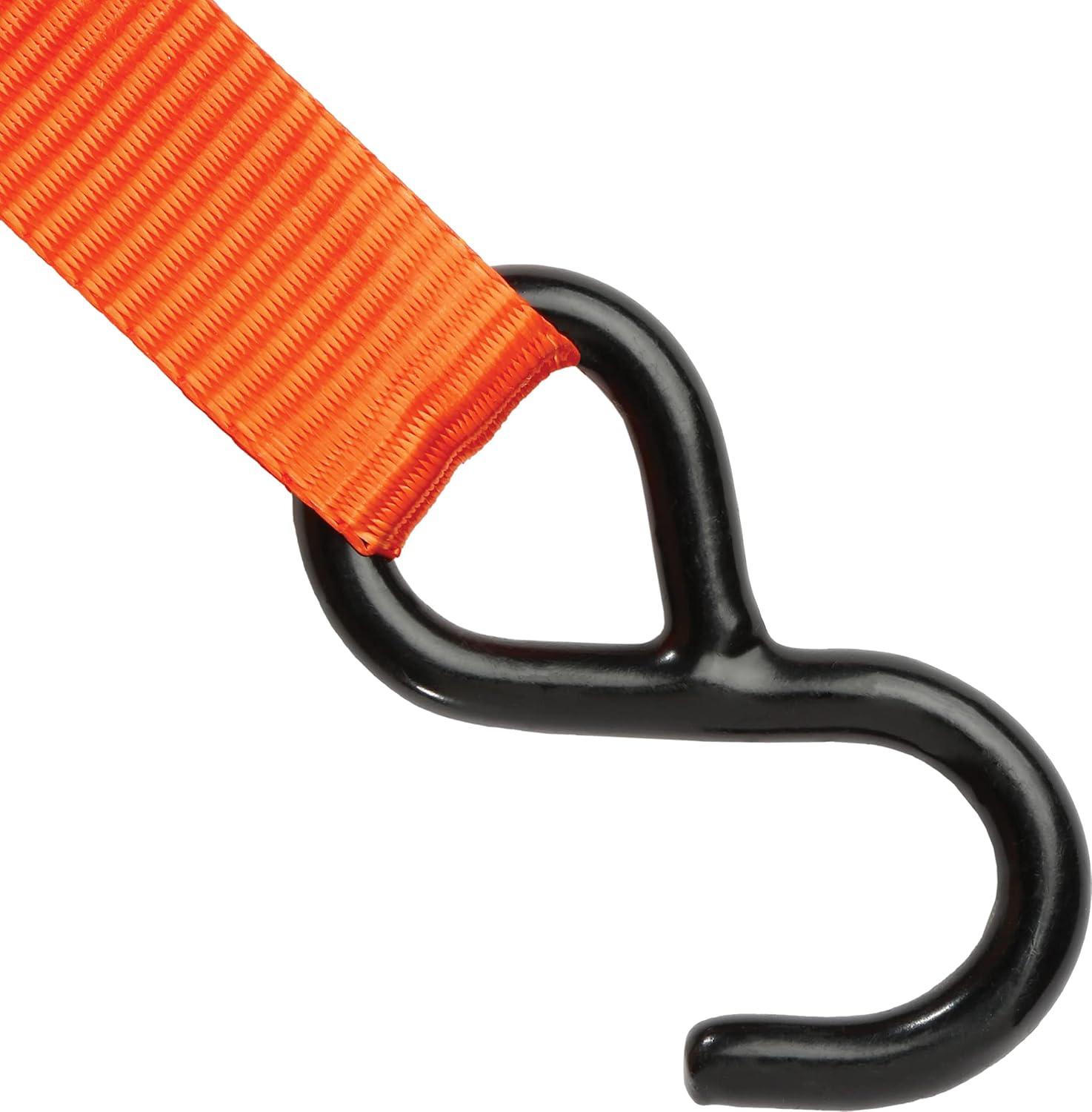 imageBlackDecker BDX1004 BlackOrange 1 x 10 CamBuckle Tie Down Straps 300 lb Safe Working Load 900 lb Break Strength 4 Pack1 x 10 Pack of 6