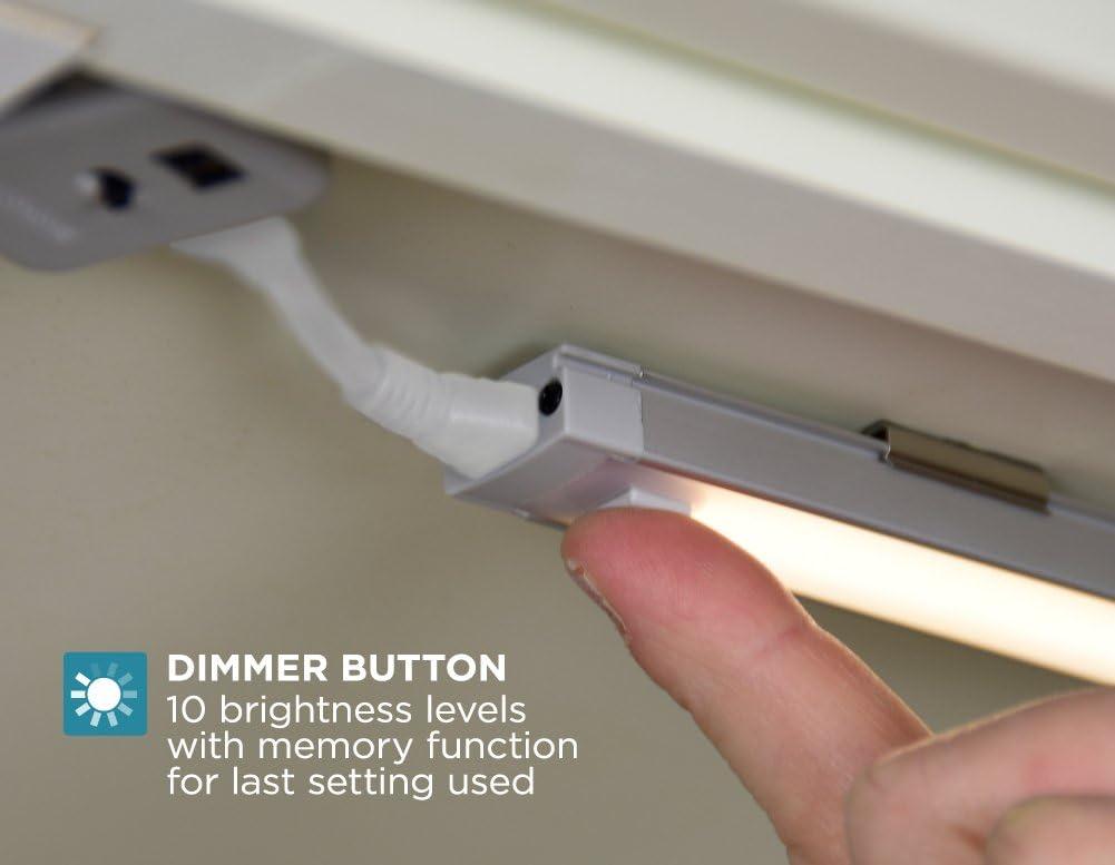 imagePureOpitcs LED Under Cabinet Lighting Kit Cool White Stick up Design 3Bars 6 Each LEDUC63CK 6
