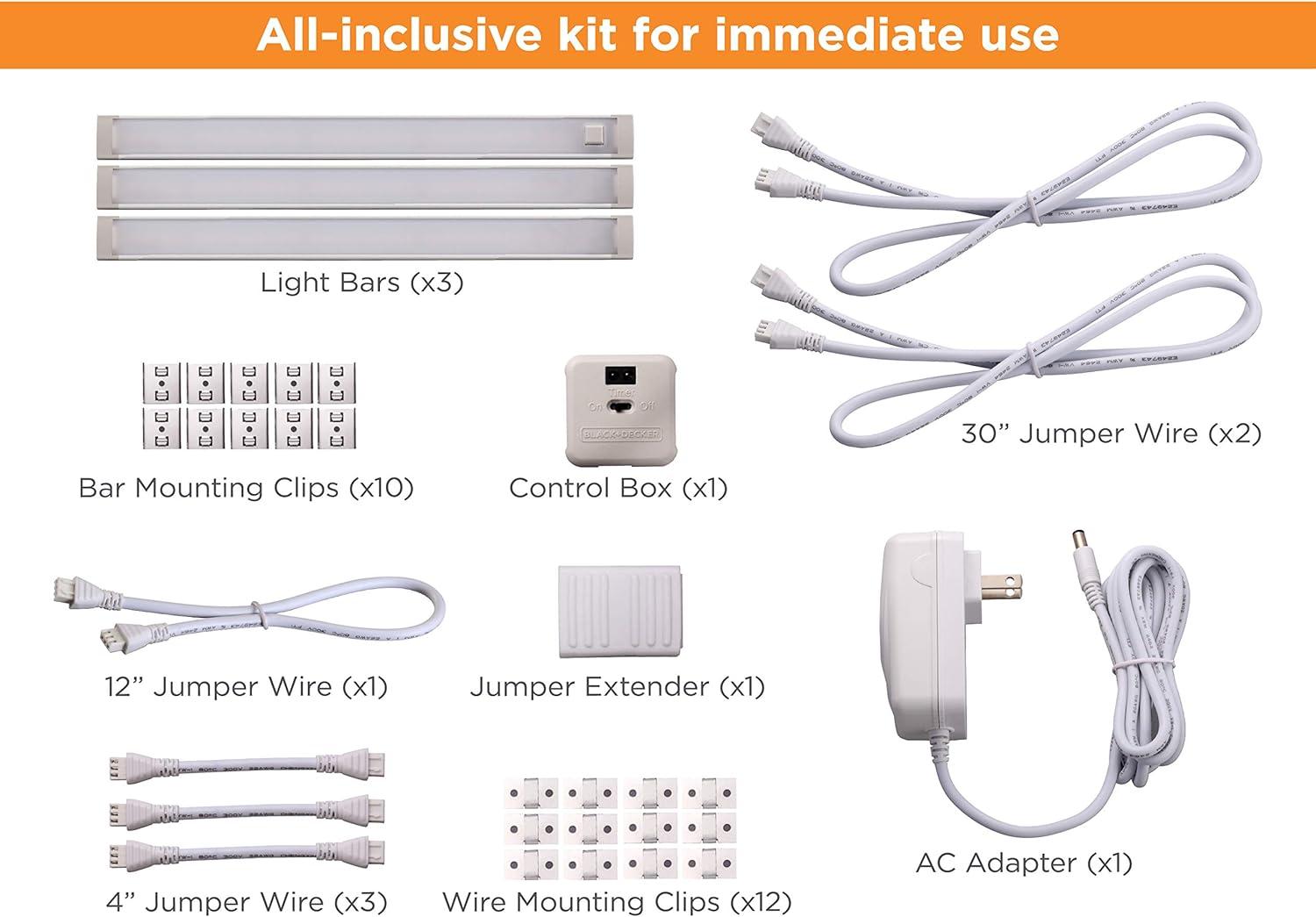 imagePureOptics LED 1 Kit 9 Bar Warm White LEDUC91WK9 3Bar Kit