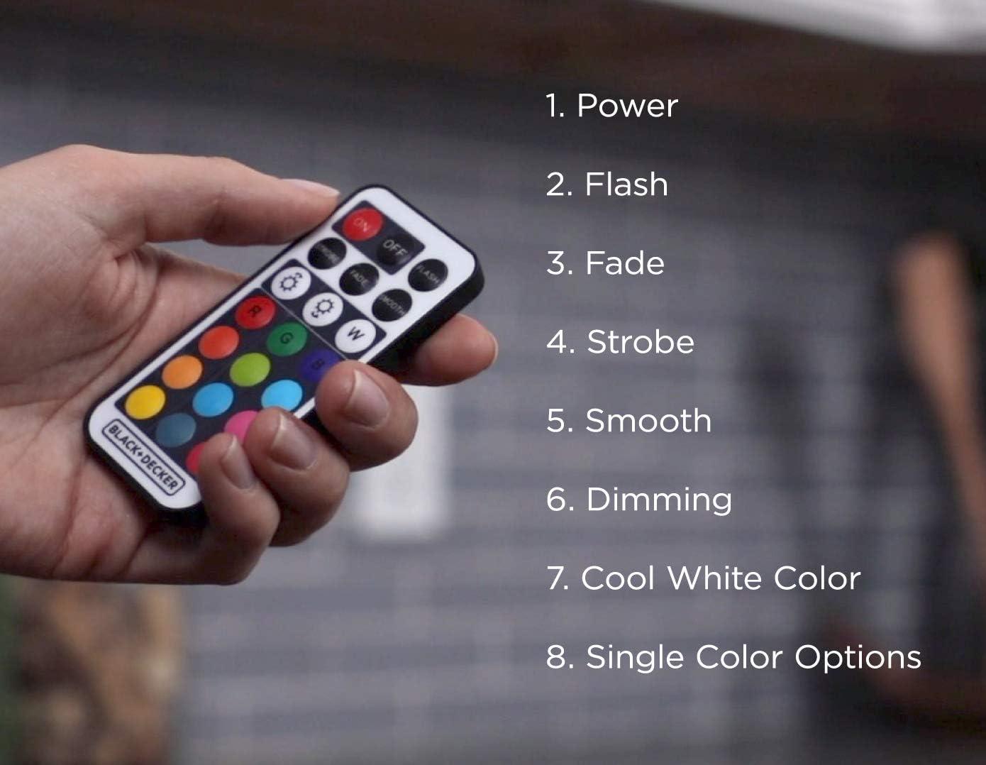 imagePureOptics LED 5Pack Color Changing LED Puck Light Kit with Remote LEDUCPUCK5RGB3pack