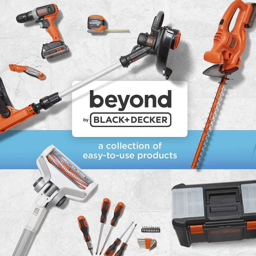 imagebeyond by BLACKDECKER BLACKDECKER BDST60500APB Stackable Storage System 3 Piece Set Small Deep Toolbox and Rolling Tote