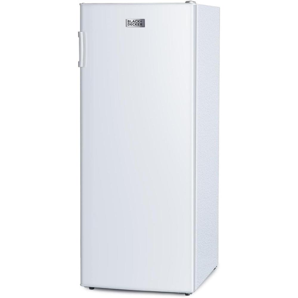 imageBLACKDECKER 14 Cu Ft Convertible Freezer Refrigerator Upright Freezer with Glass Shelves ENERGY STAR rated Frost Free BUC1400XB BlackWhite