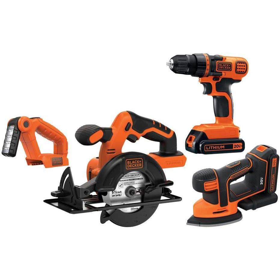 imageBLACKDECKER 20V MAX POWERCONNECT Cordless 4Tool Combo Kit BD4KITCDCMSL4Tool Combo Kit Only