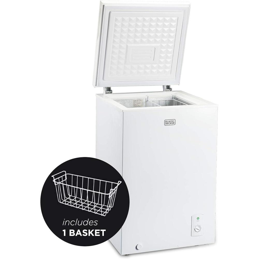imageBLACKDECKER 50 Cu Ft Chest Freezer Holds up to 175 Lbs of Frozen Food with Organizer Basket35 Cu Ft